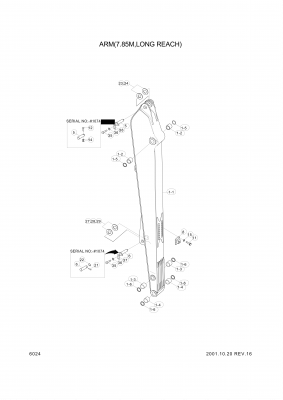 drawing for Hyundai Construction Equipment 61E9-11280 - BUSHING-PIN (figure 2)