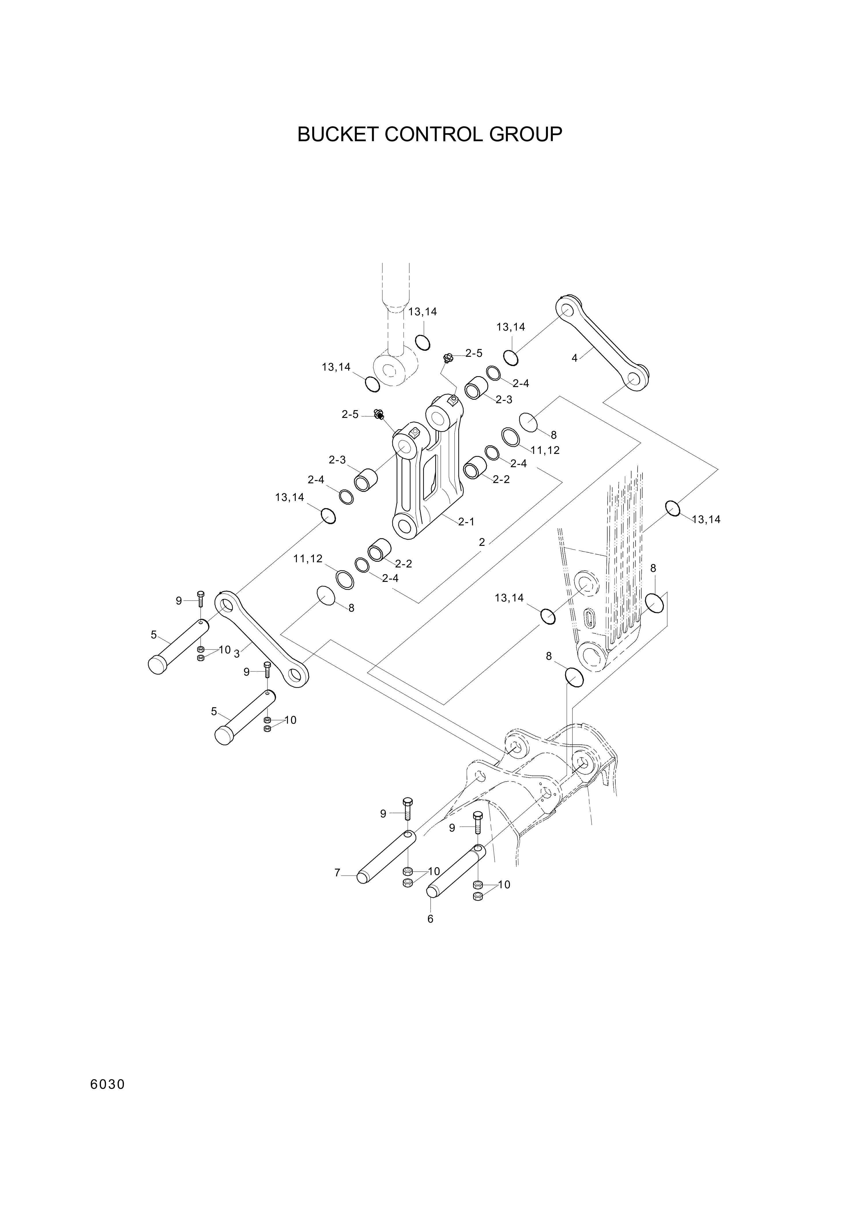 drawing for Hyundai Construction Equipment 61E9-1111 - PIN-JOINT (figure 5)