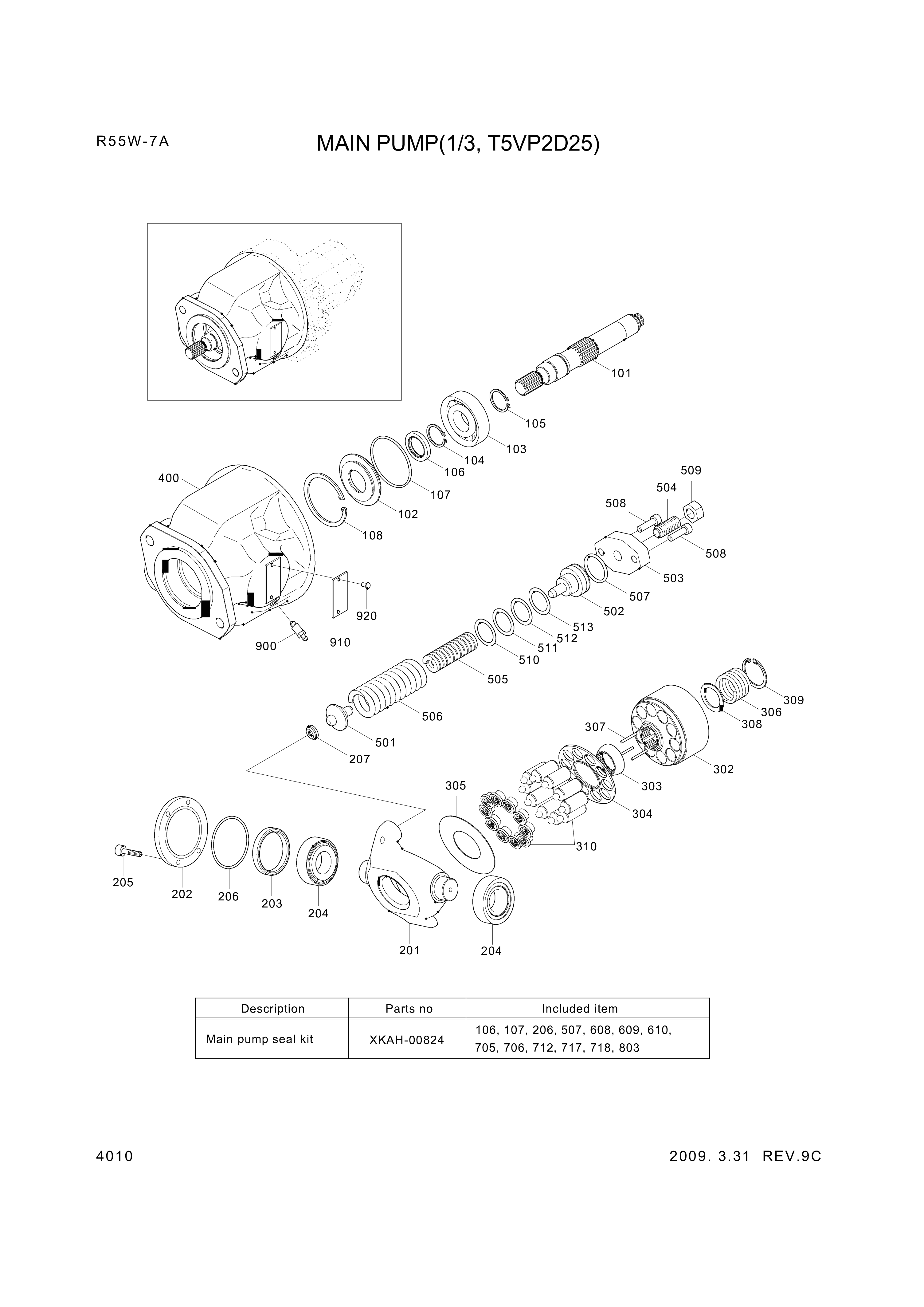 Technical drawing of Hyundai Construction Equipment XKAH-00676 SEAT-SPRING with dimensions and layout (figure 4)