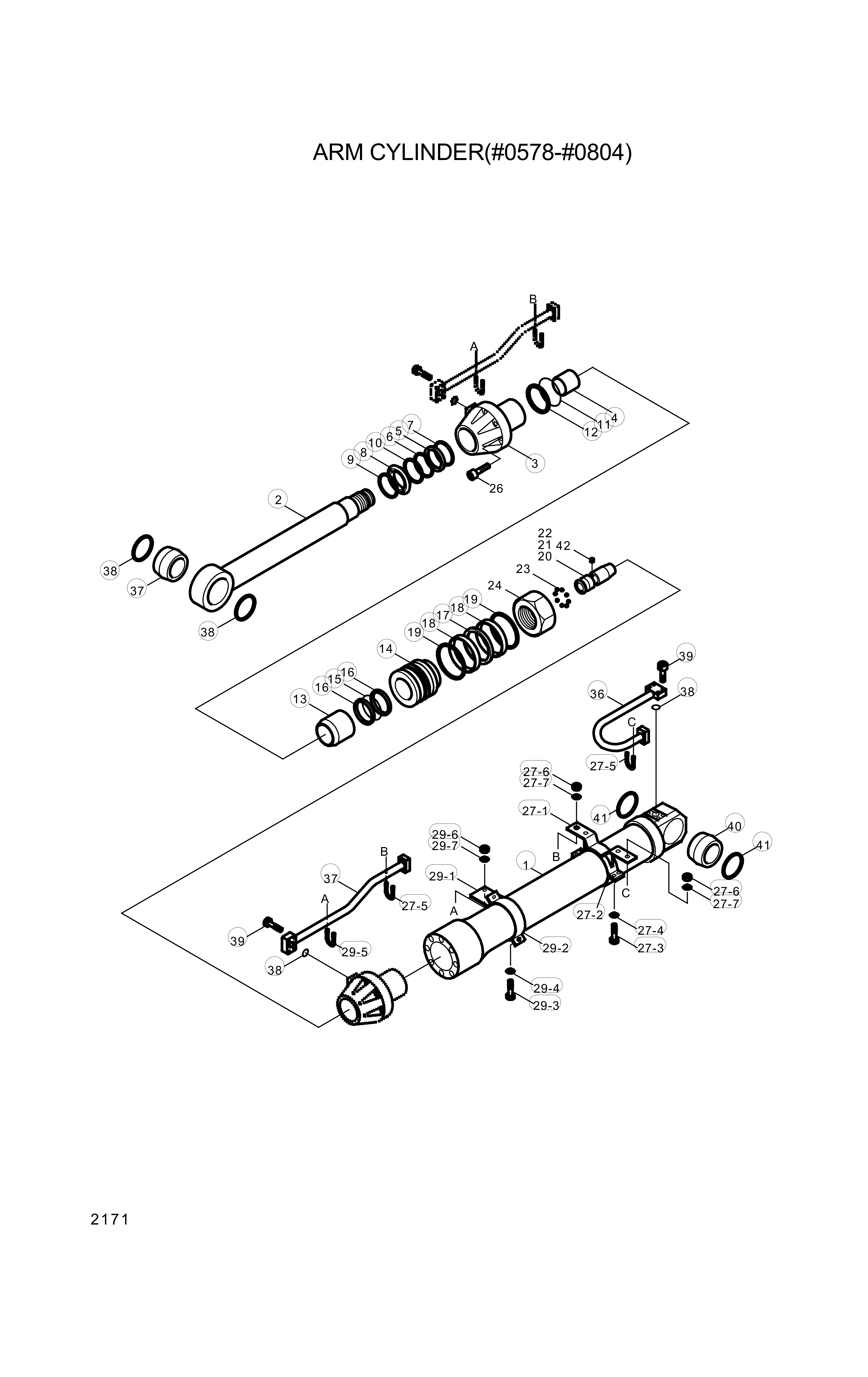 drawing for Hyundai Construction Equipment 301-36 - PIPE ASSY (figure 3)