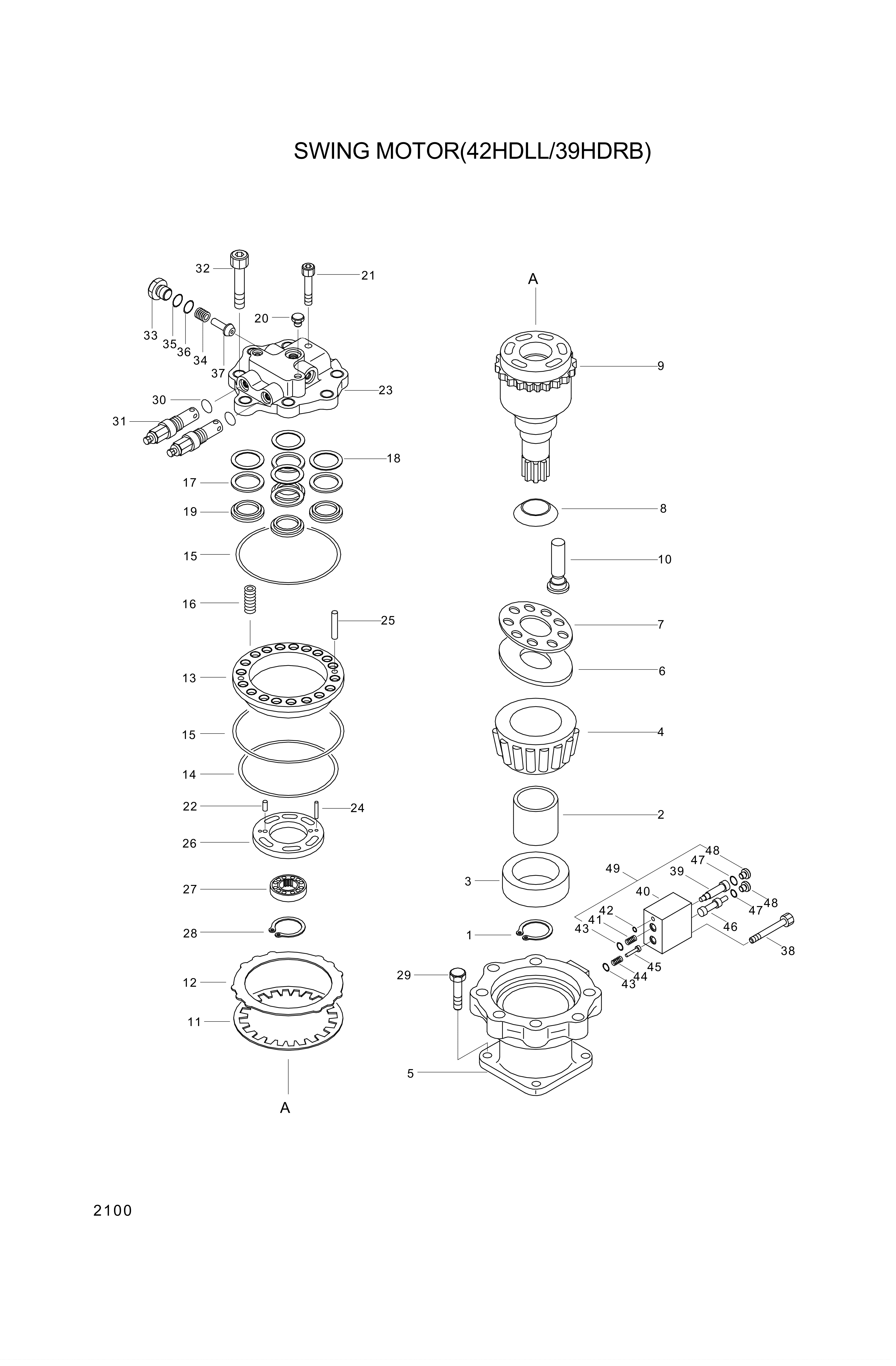 drawing for Hyundai Construction Equipment 3537-218-260K40 - RELIEF ASSY (figure 2)