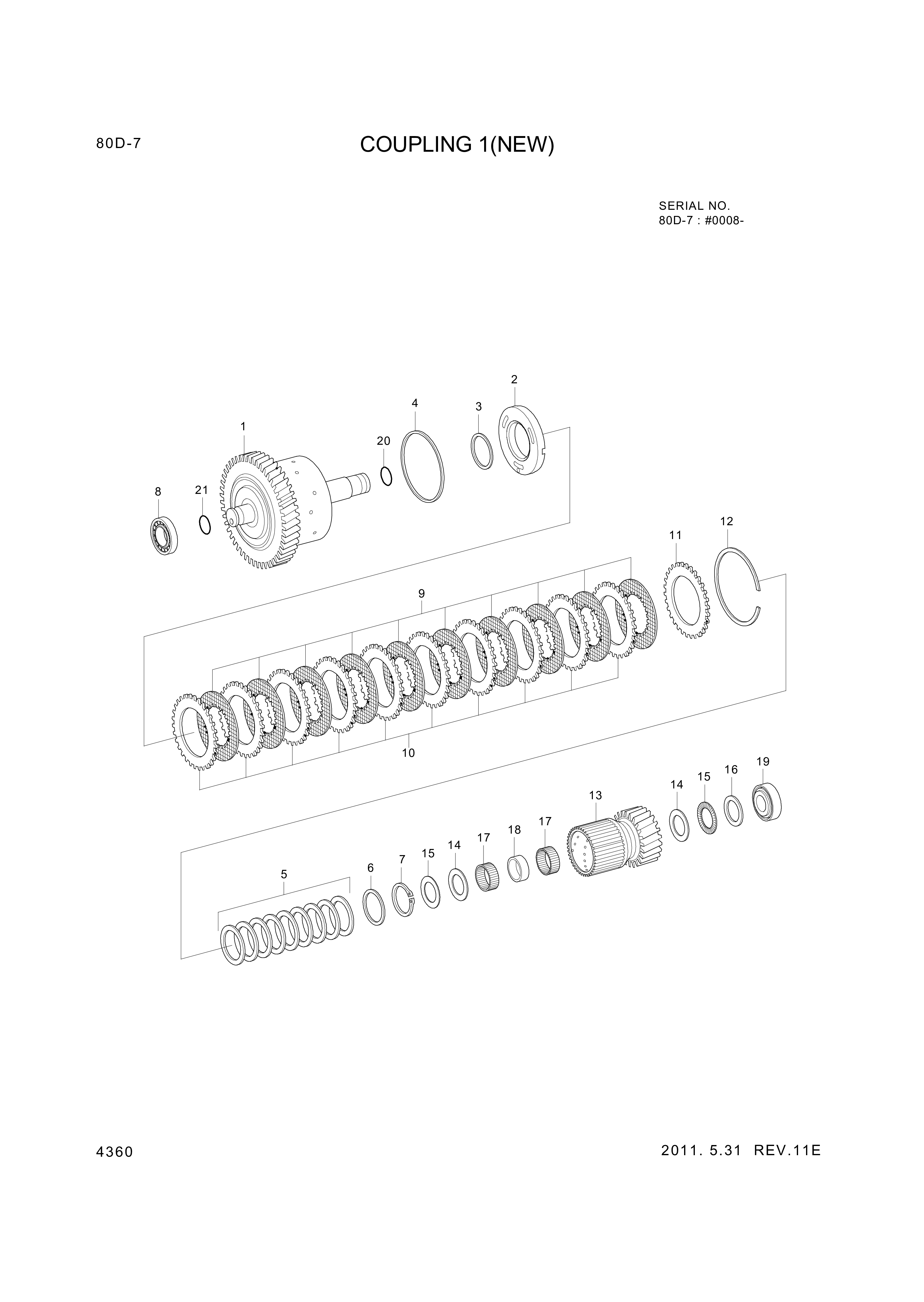 drawing for Hyundai Construction Equipment ZGAQ-03074 - CARRIER-DISC IN (figure 3)