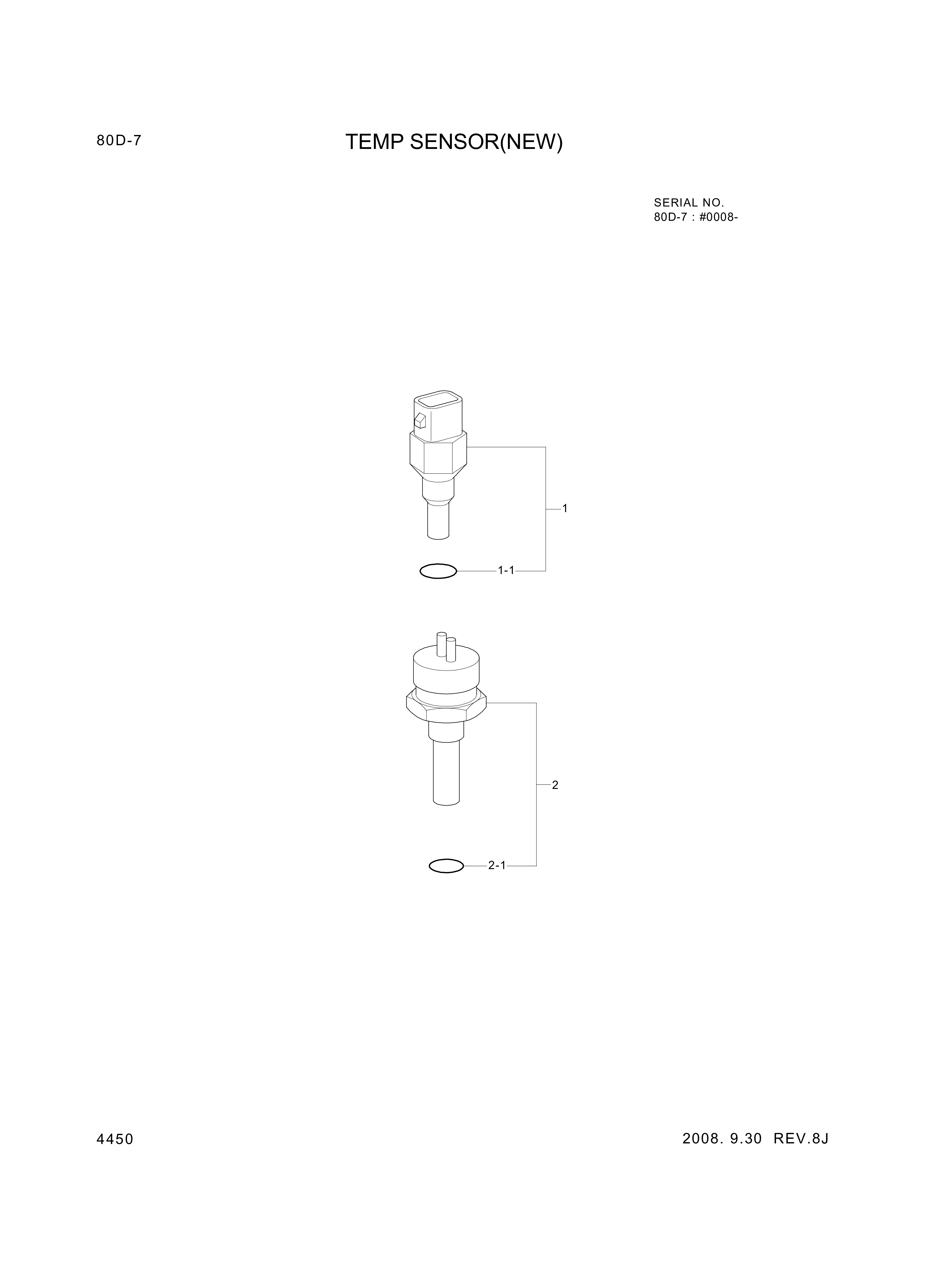 drawing for Hyundai Construction Equipment ZGAQ-03117 - SENSOR-TEMP (figure 3)