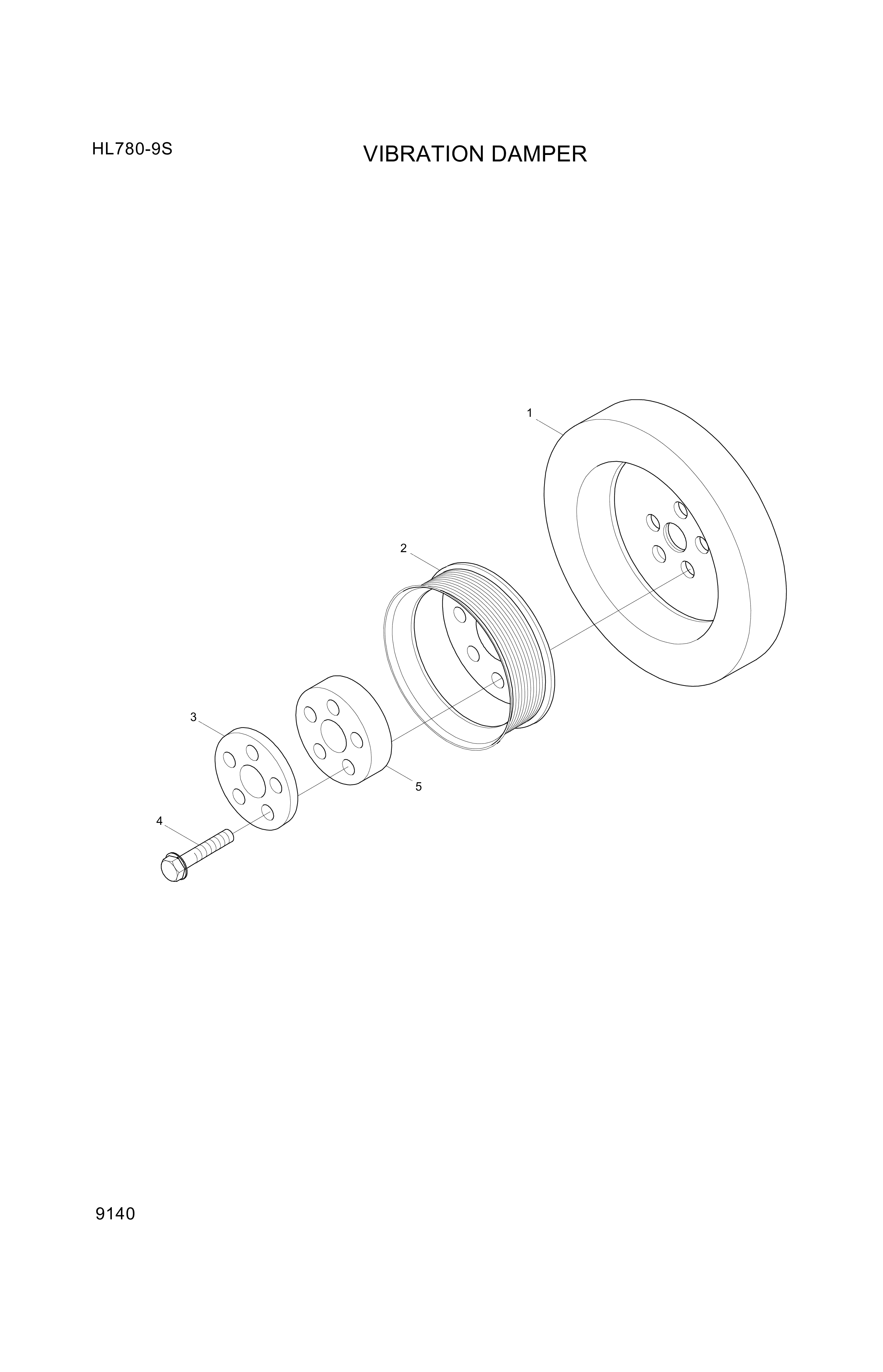 drawing for Hyundai Construction Equipment YUBP-06466 - SCREW-HEX (figure 3)