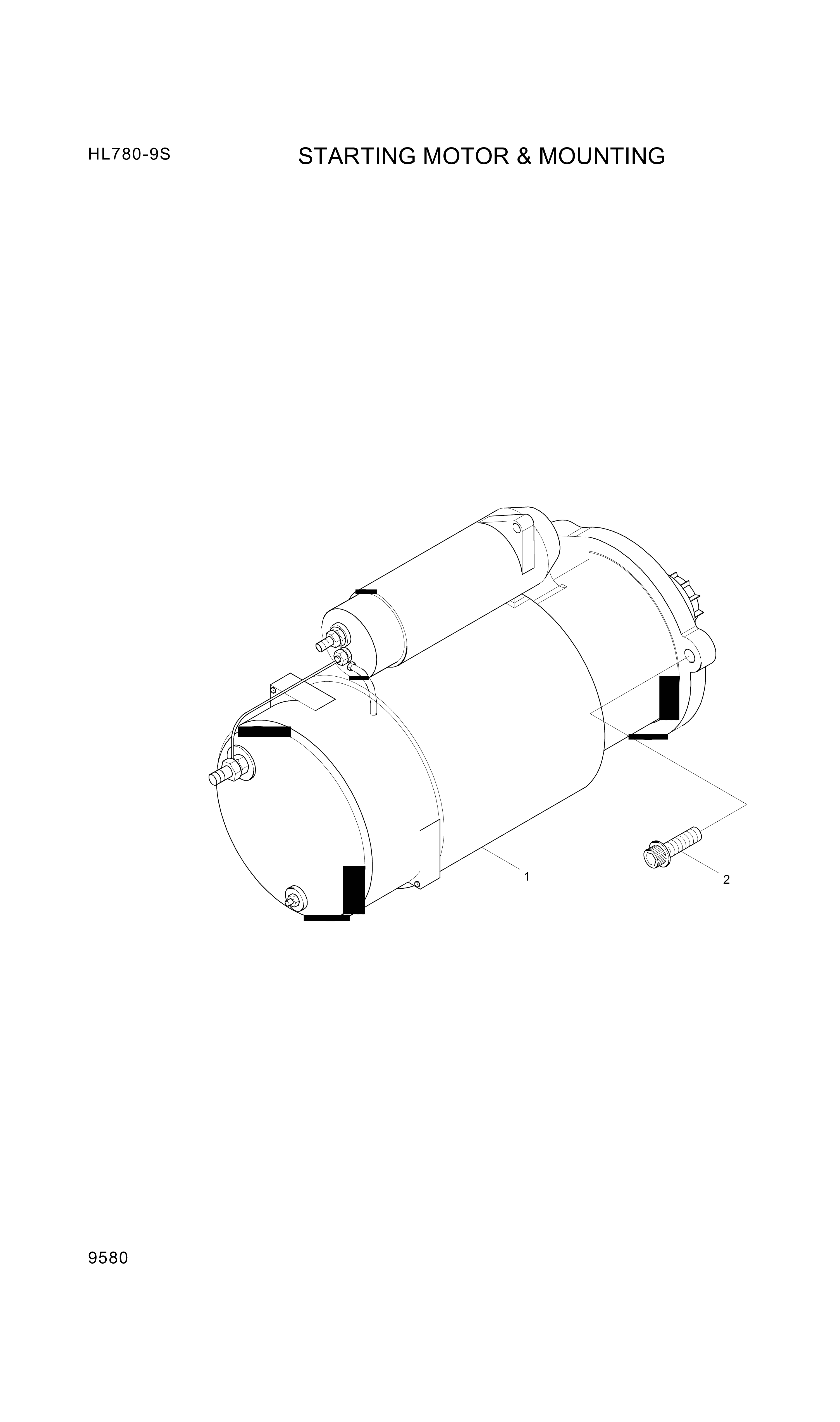 drawing for Hyundai Construction Equipment YUBP-04891 - MOTOR ASSY-START (figure 4)