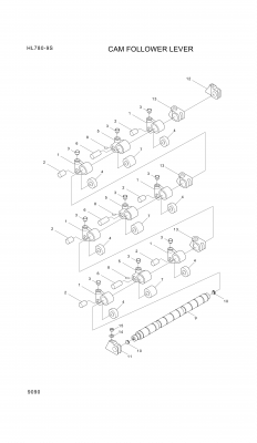 drawing for Hyundai Construction Equipment YUBP-04927 - LEVER-CAMFOLLOW (figure 2)