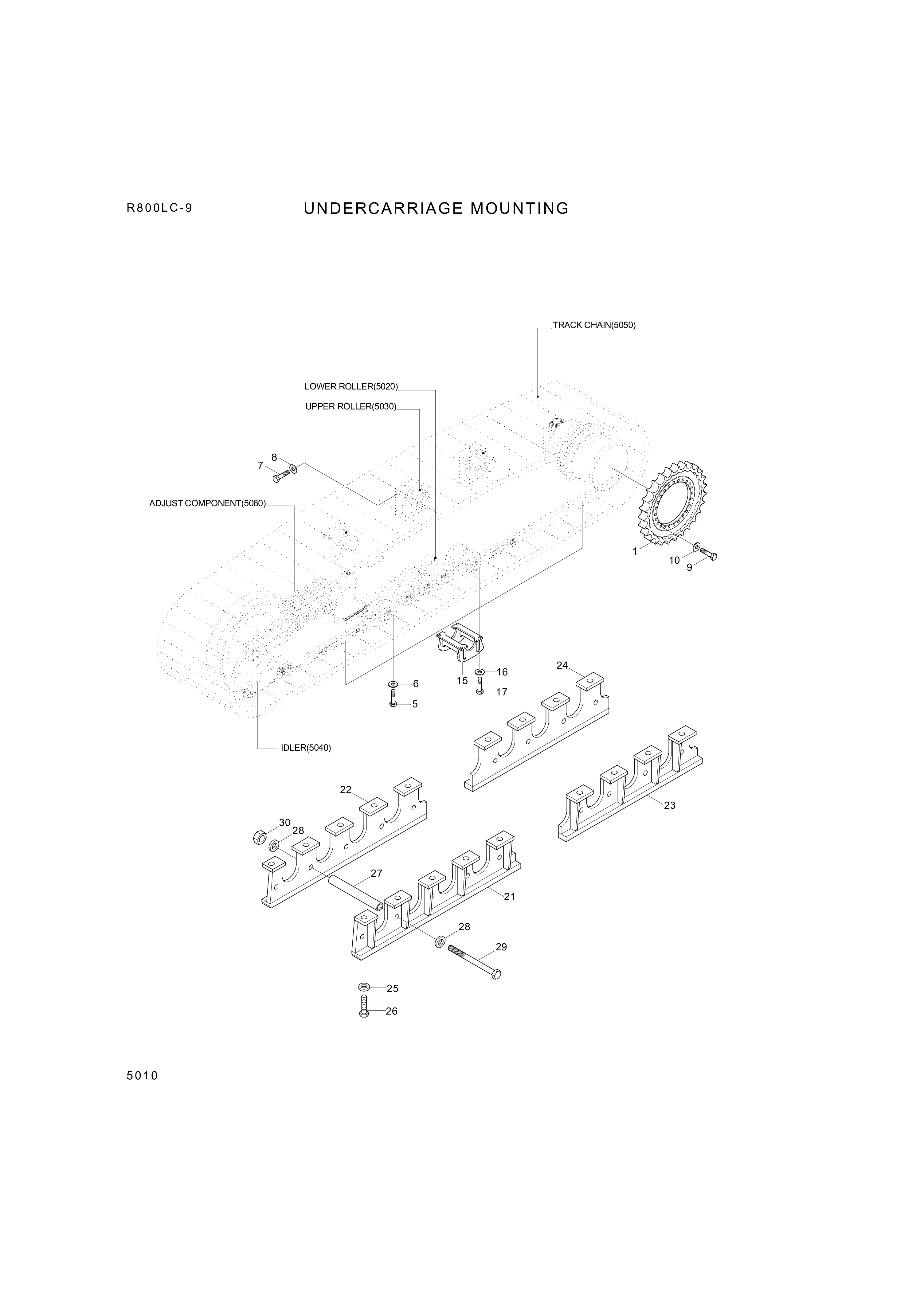 drawing for Hyundai Construction Equipment S207-30100V - NUT-HEX (figure 2)