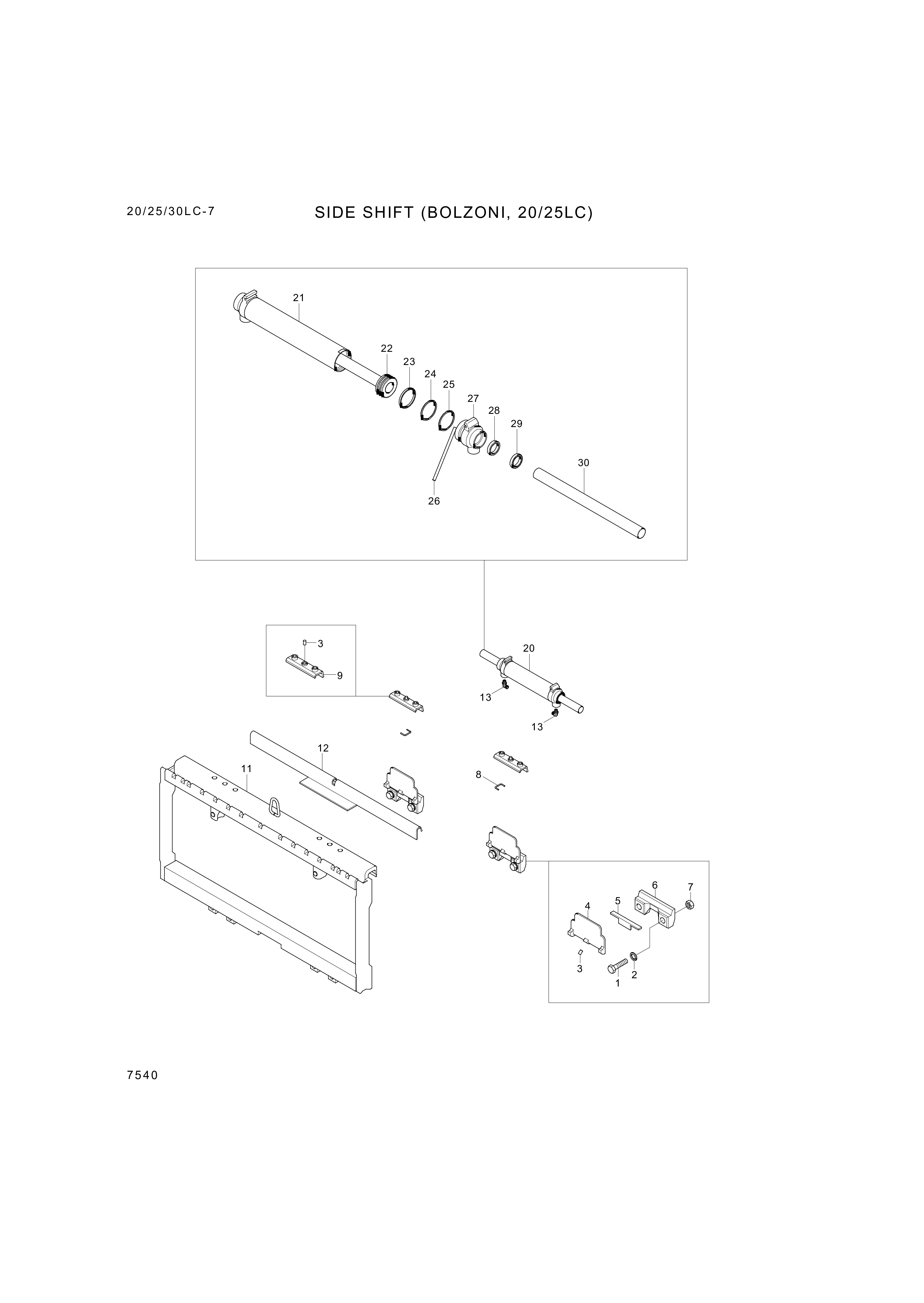 drawing for Hyundai Construction Equipment 101030744C - SUPPORT (figure 3)