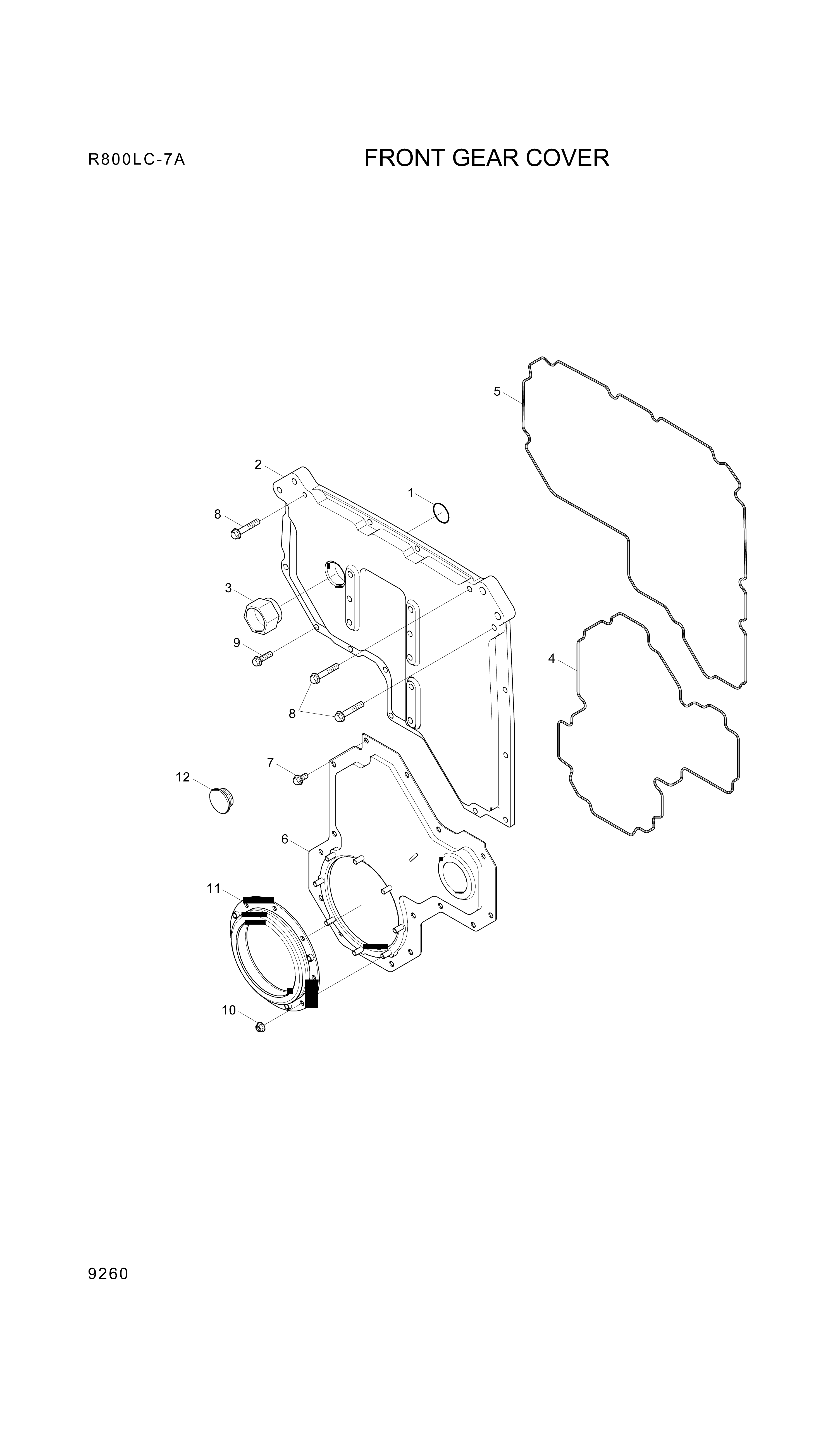 drawing for Hyundai Construction Equipment YUBP-04873 - CARRIER-SEALING (figure 1)
