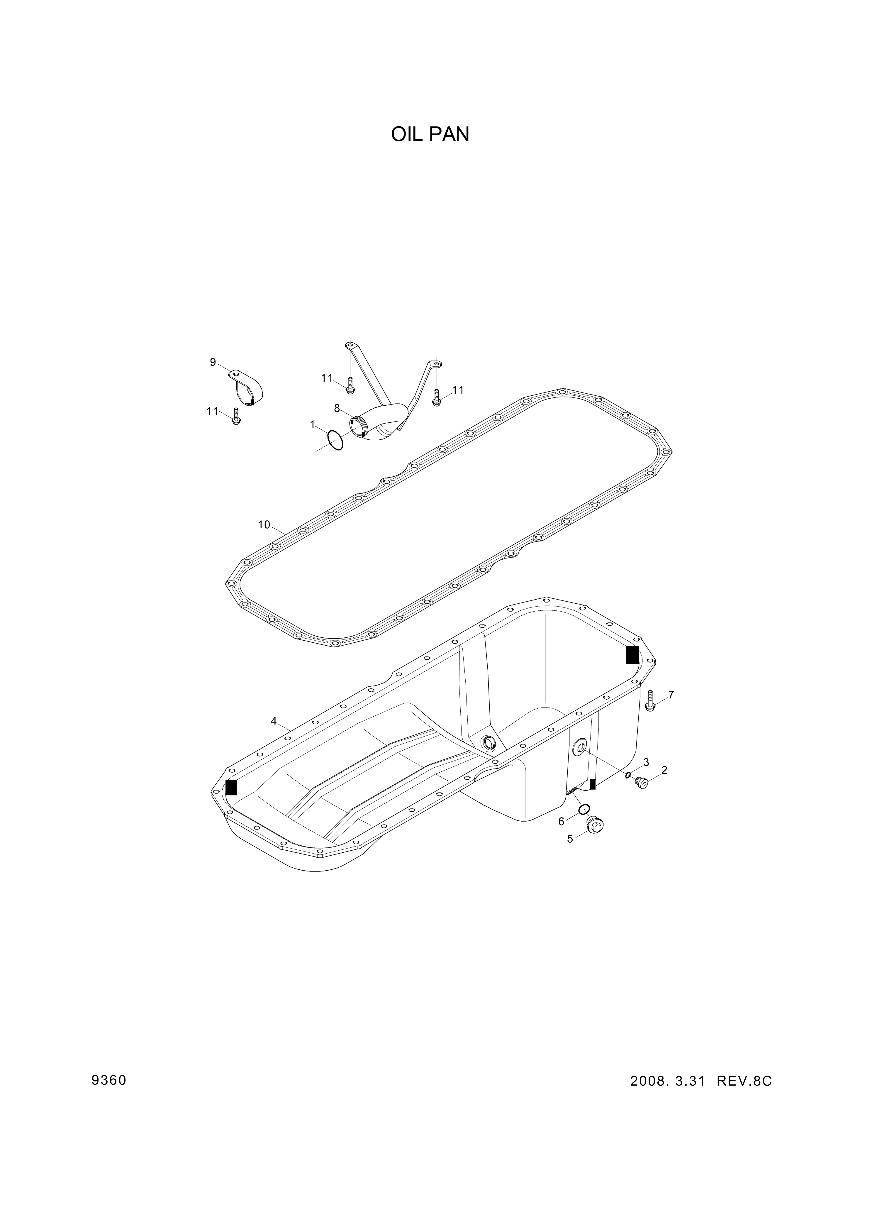 drawing for Hyundai Construction Equipment YUBP-05764 - PLUG-THREAD (figure 1)