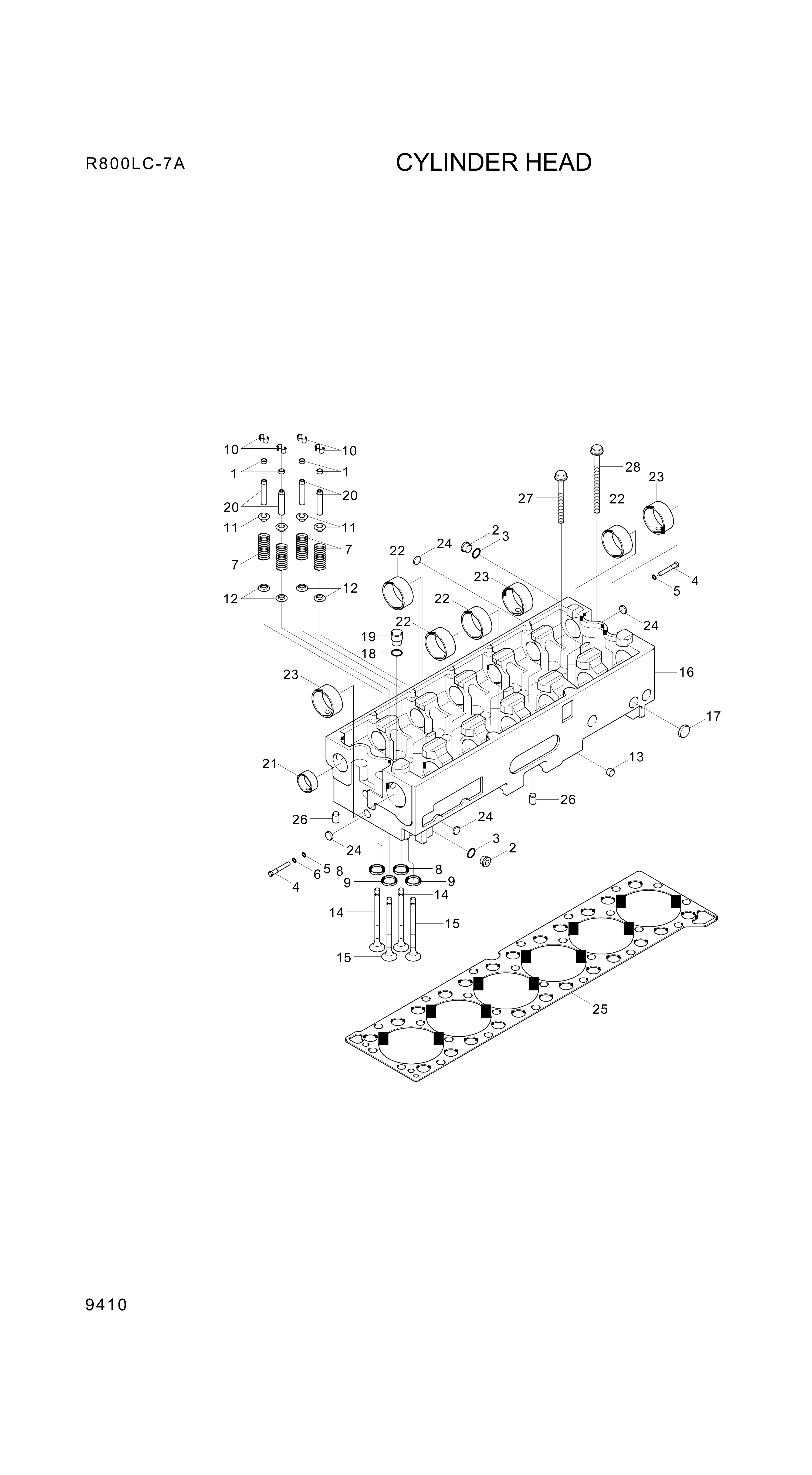 drawing for Hyundai Construction Equipment YUBP-05756 - GUIDE-VALVE SPRING (figure 1)