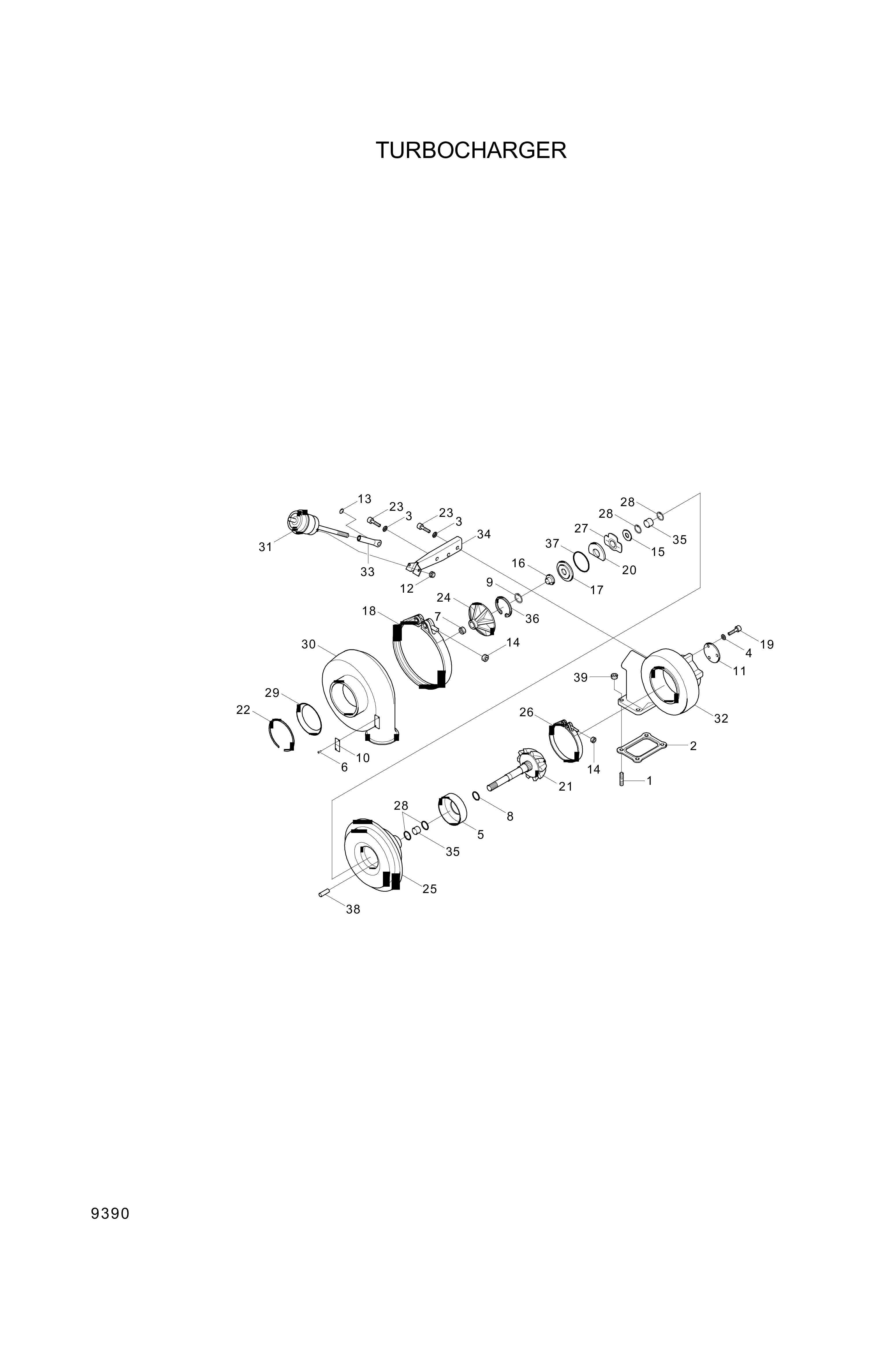 drawing for Hyundai Construction Equipment 3533025 - SHAFT & WHEEL (figure 1)