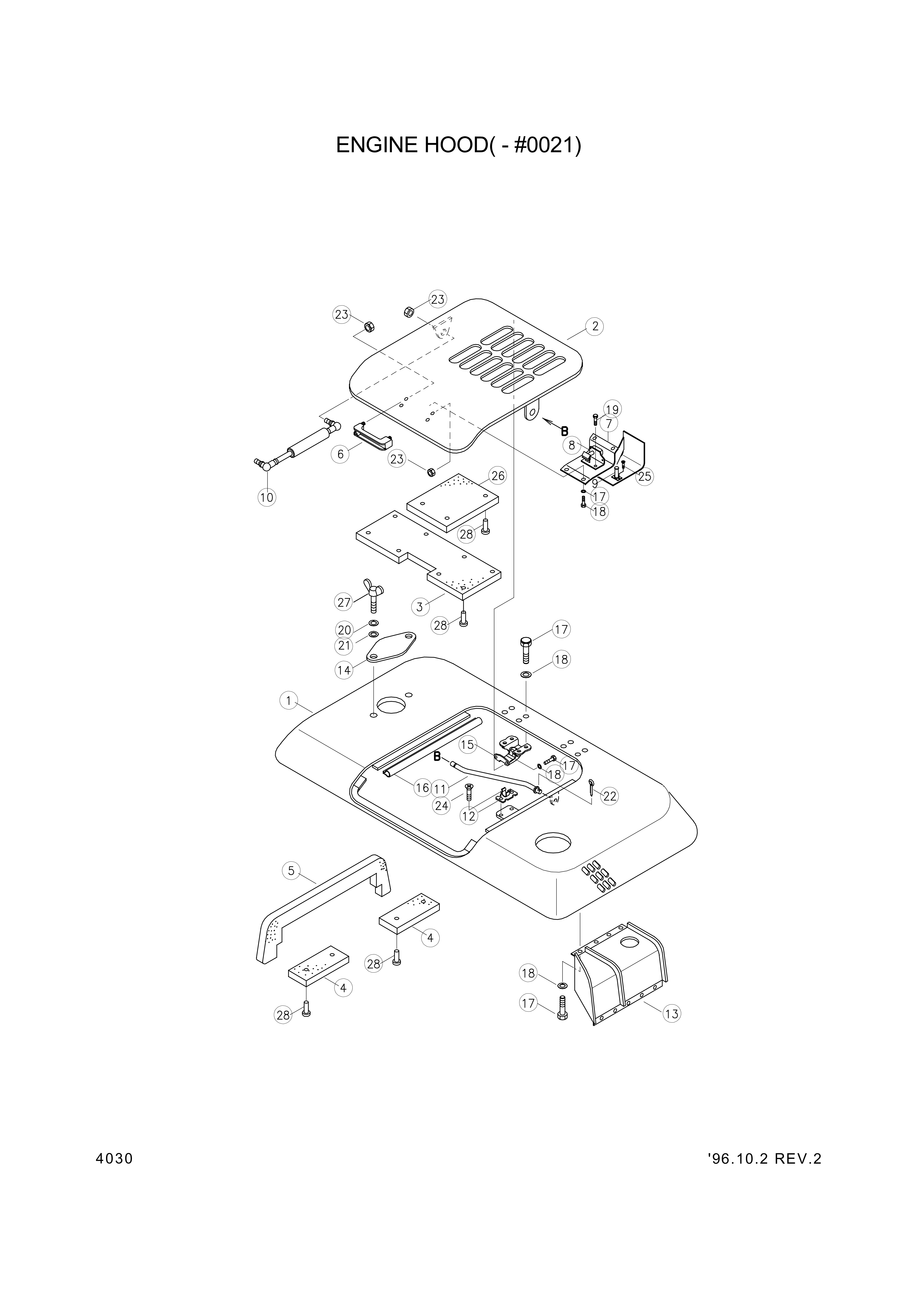 drawing for Hyundai Construction Equipment S151-030061 - BOLT-TAP (figure 4)