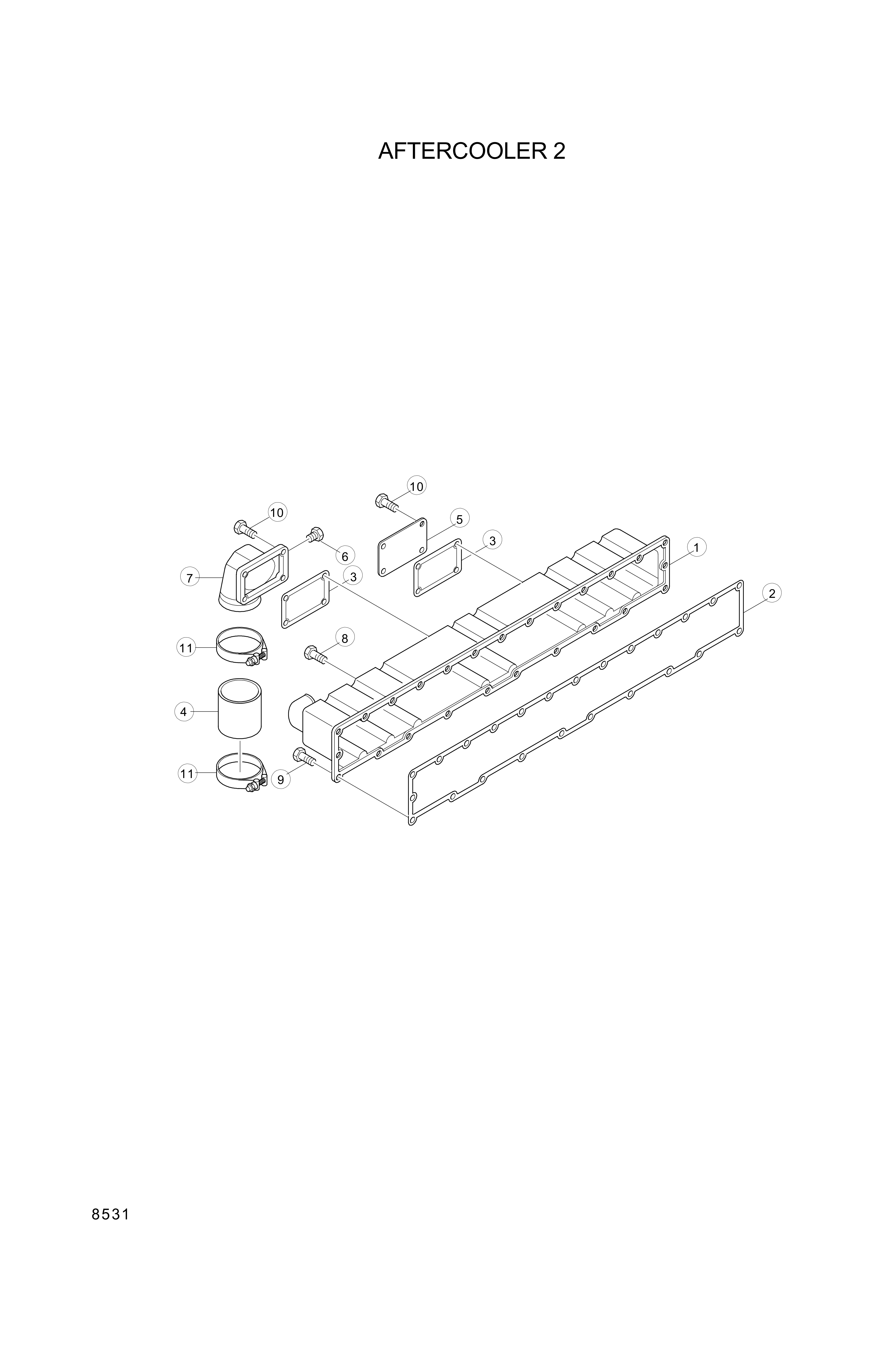 drawing for Hyundai Construction Equipment YUBP-06421 - GASKET (figure 4)