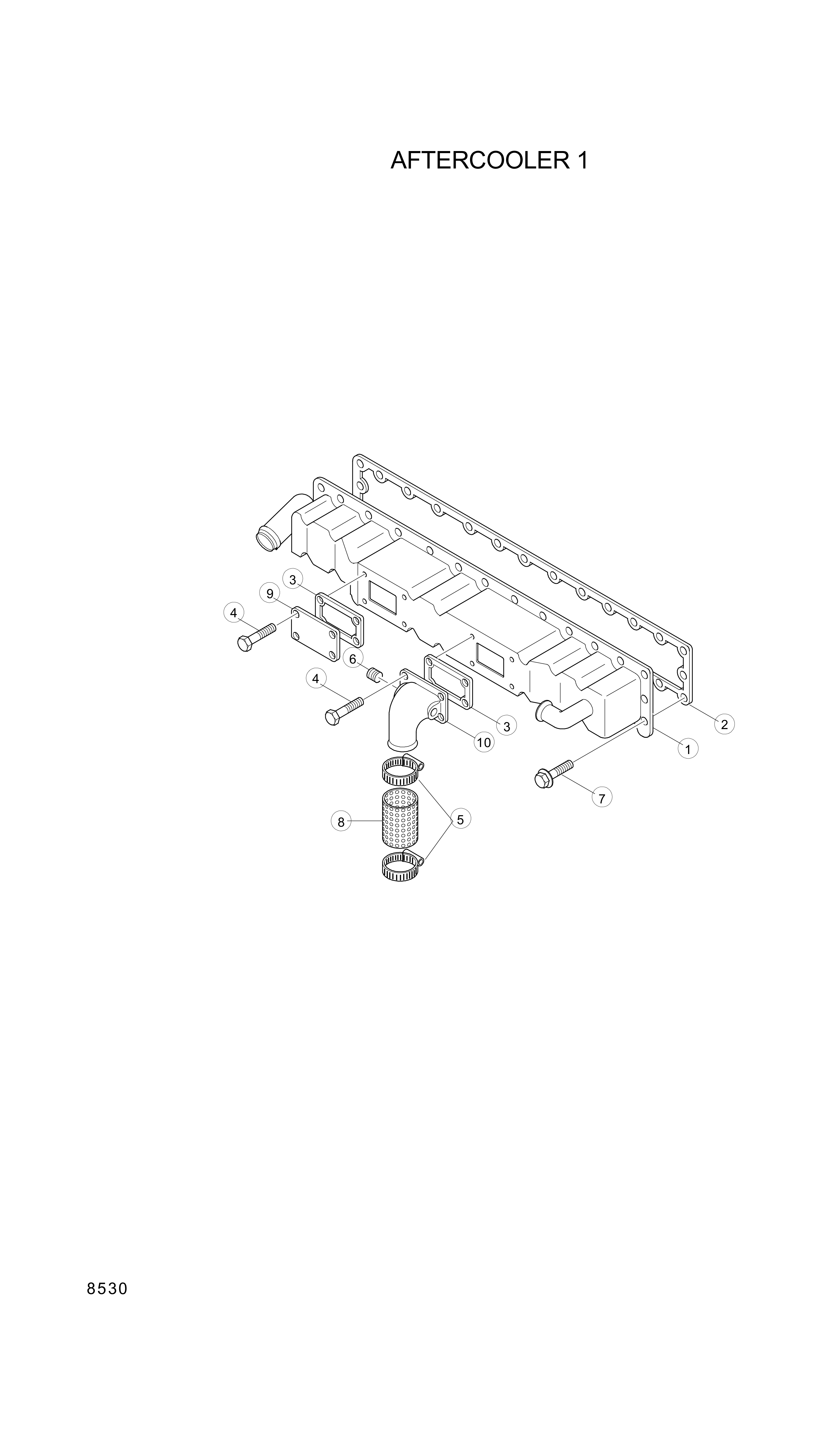 drawing for Hyundai Construction Equipment YUBP-06421 - GASKET (figure 5)