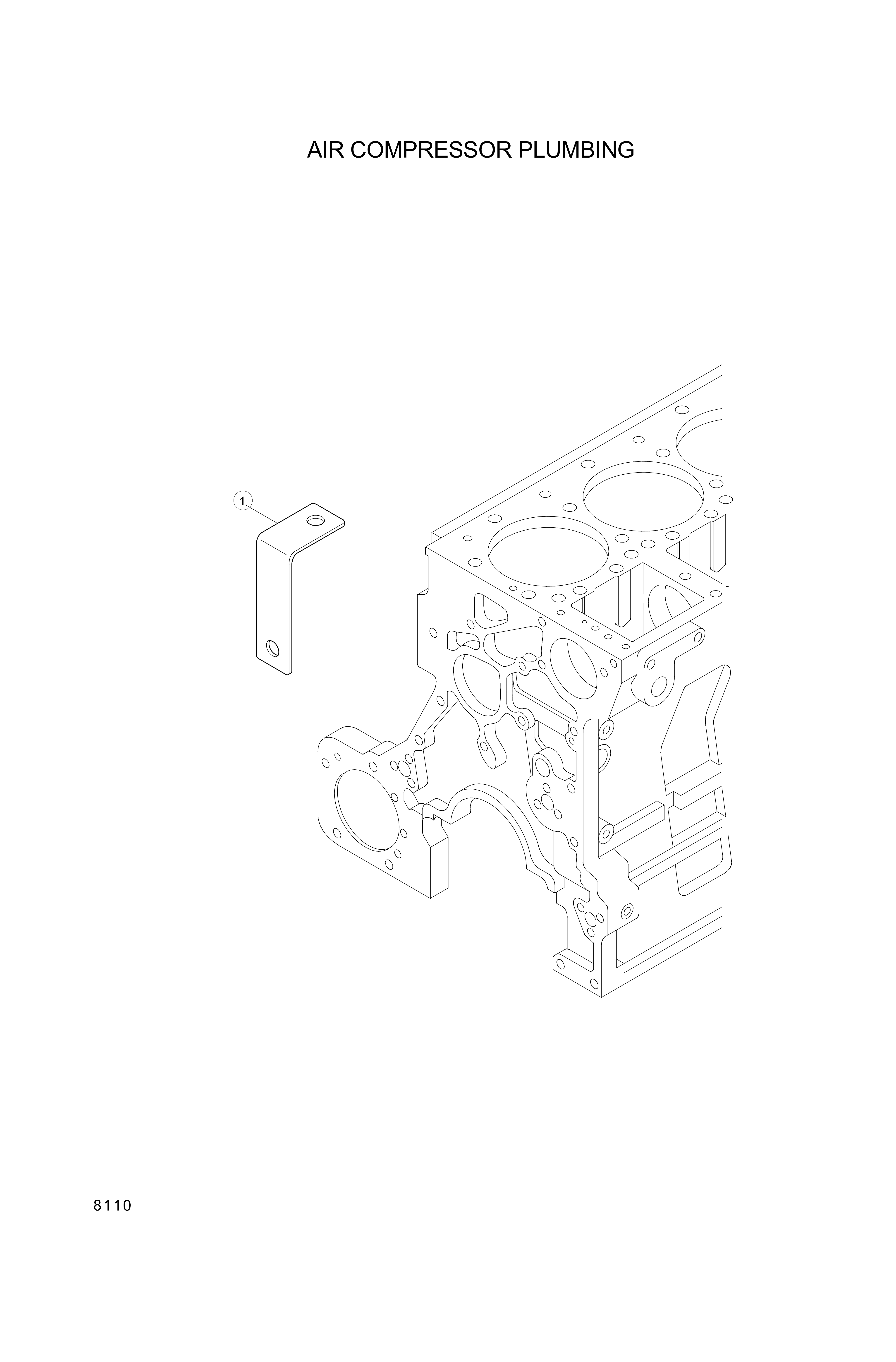 drawing for Hyundai Construction Equipment YUBP-06782 - BRACE-TUBE (figure 2)
