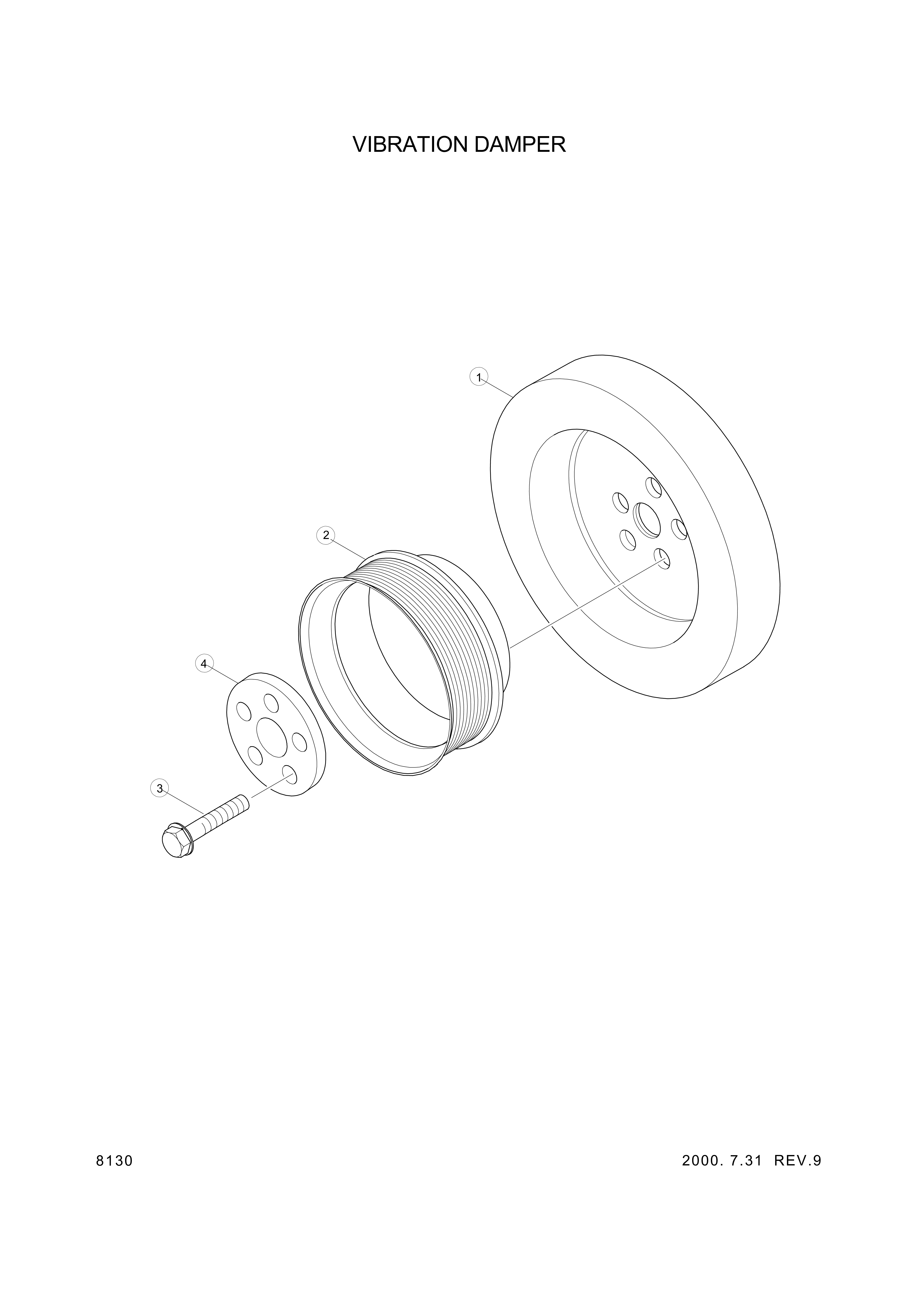 drawing for Hyundai Construction Equipment YUBP-04521 - PULLEY (figure 5)