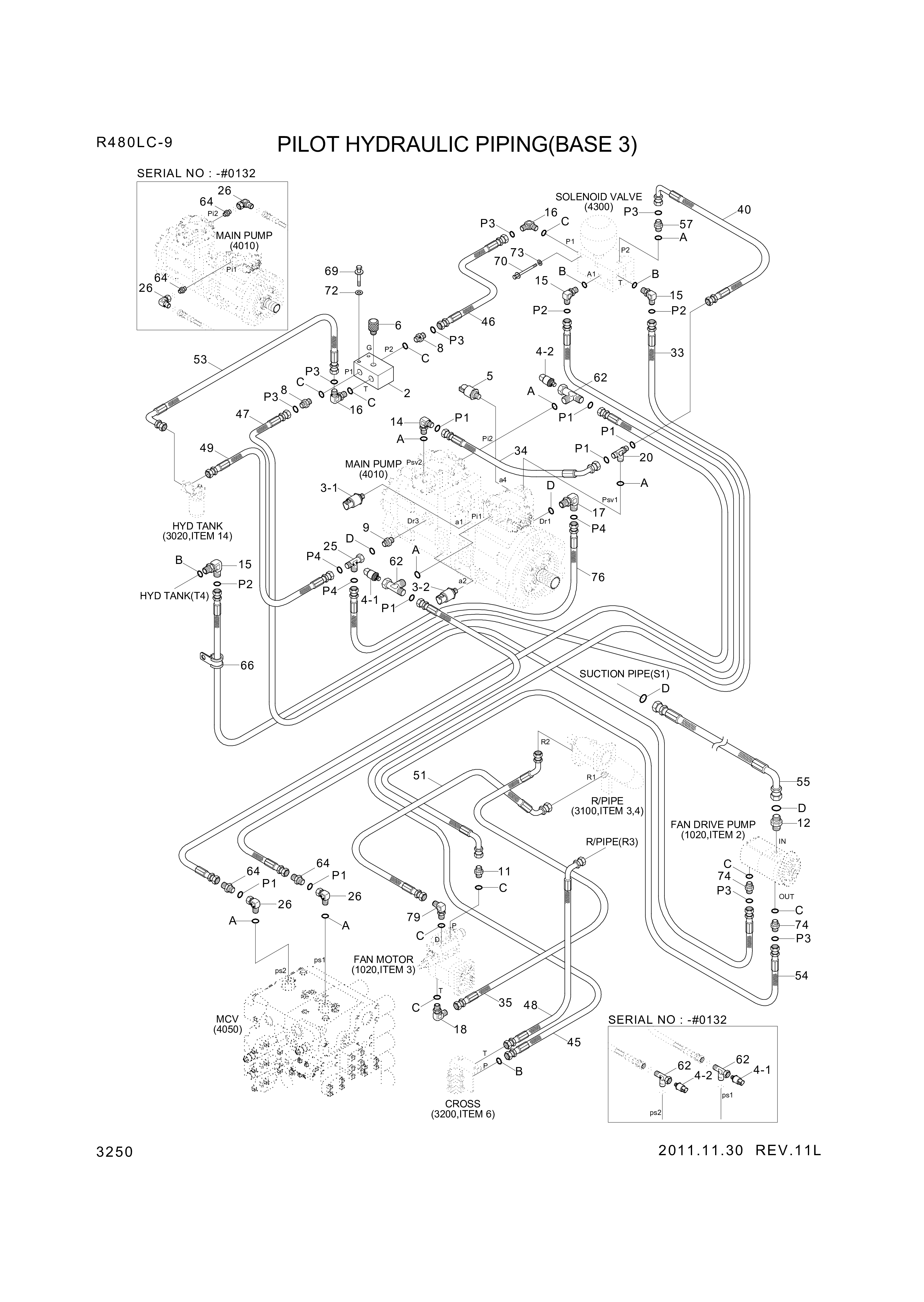 drawing for Hyundai Construction Equipment P930-122035 - HOSE ASSY-ORFS&THD (figure 5)