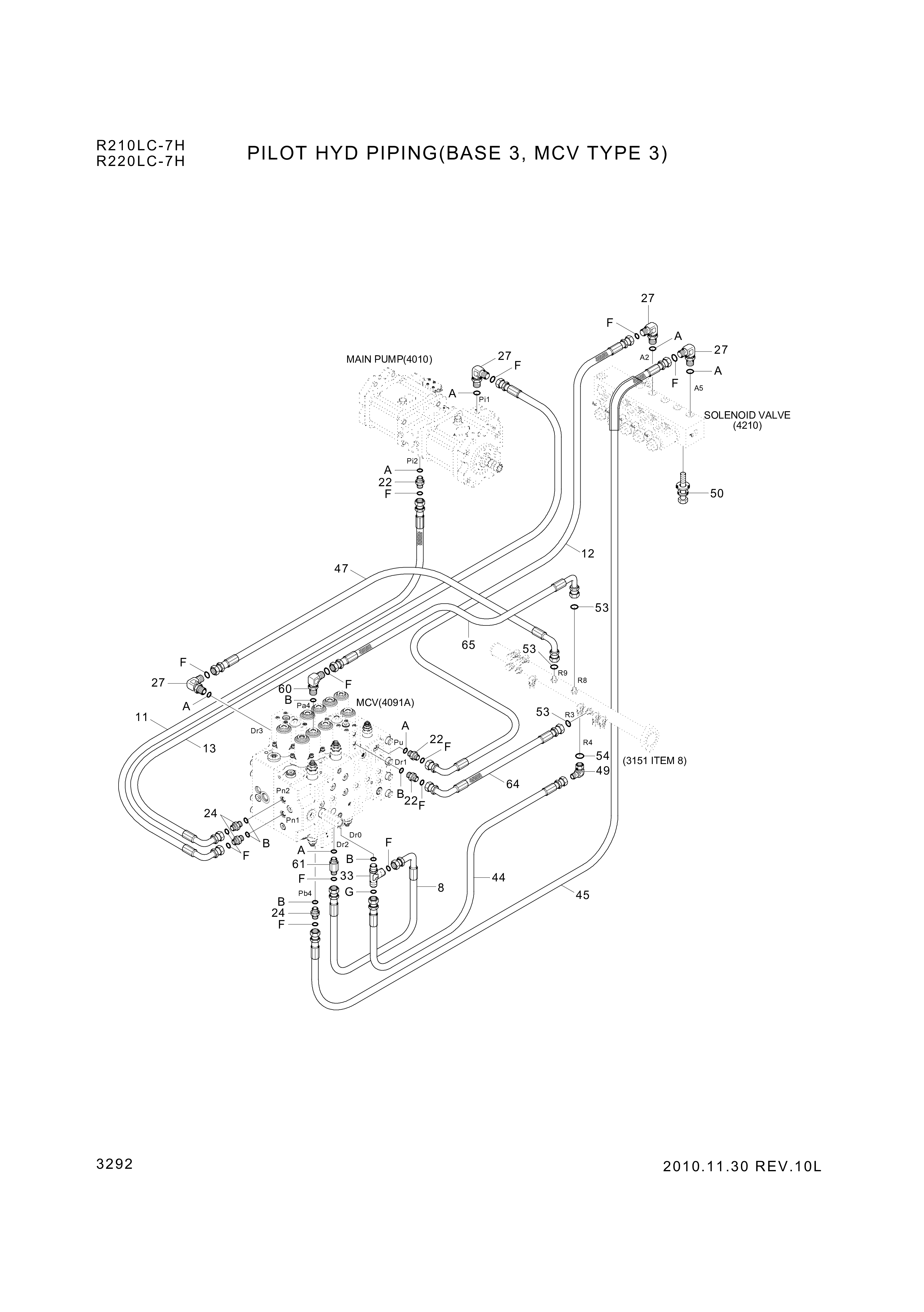 drawing for Hyundai Construction Equipment P930-043045 - HOSE ASSY-ORFS&THD (figure 5)