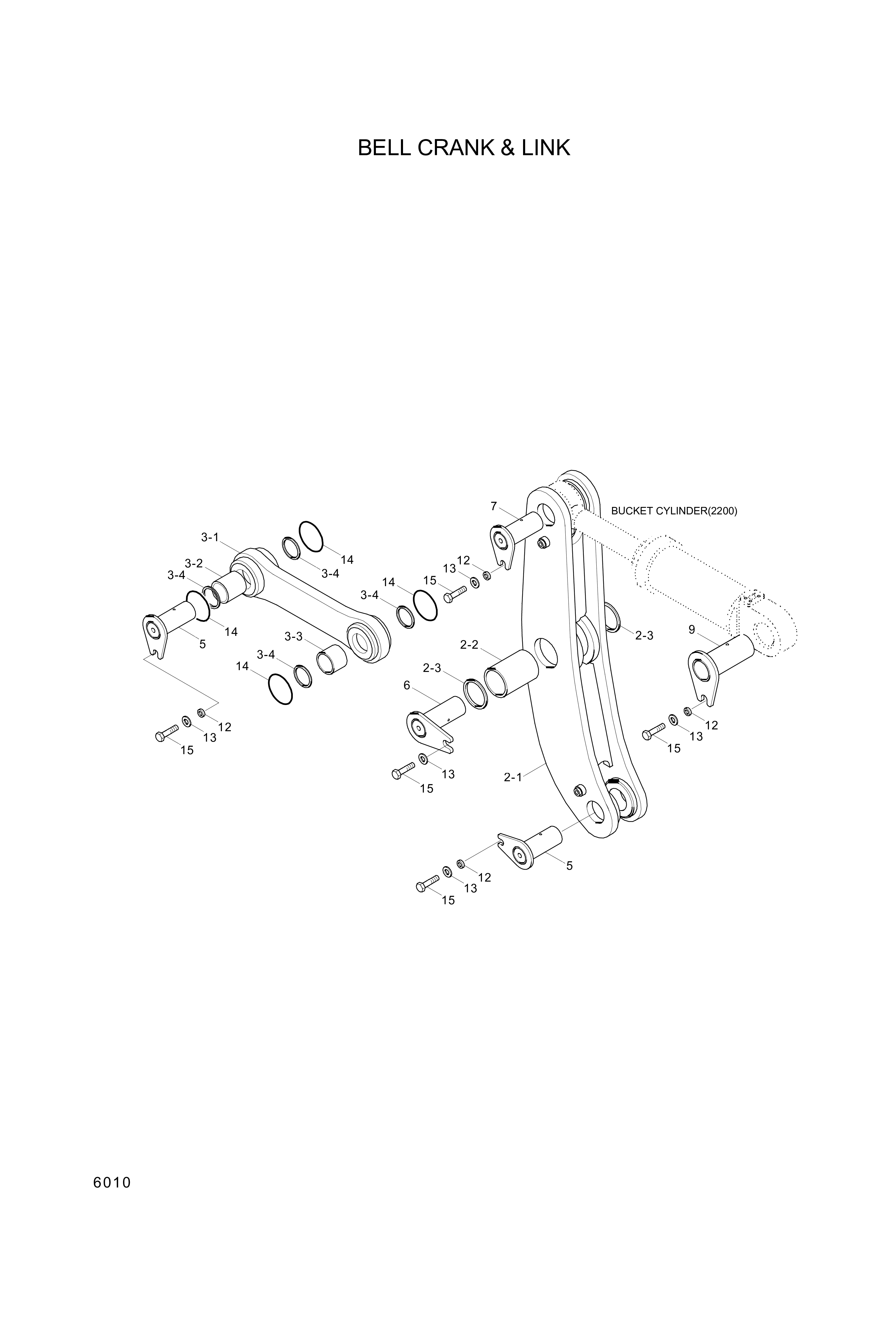 drawing for Hyundai Construction Equipment 61L9-10310 - LINK (figure 2)