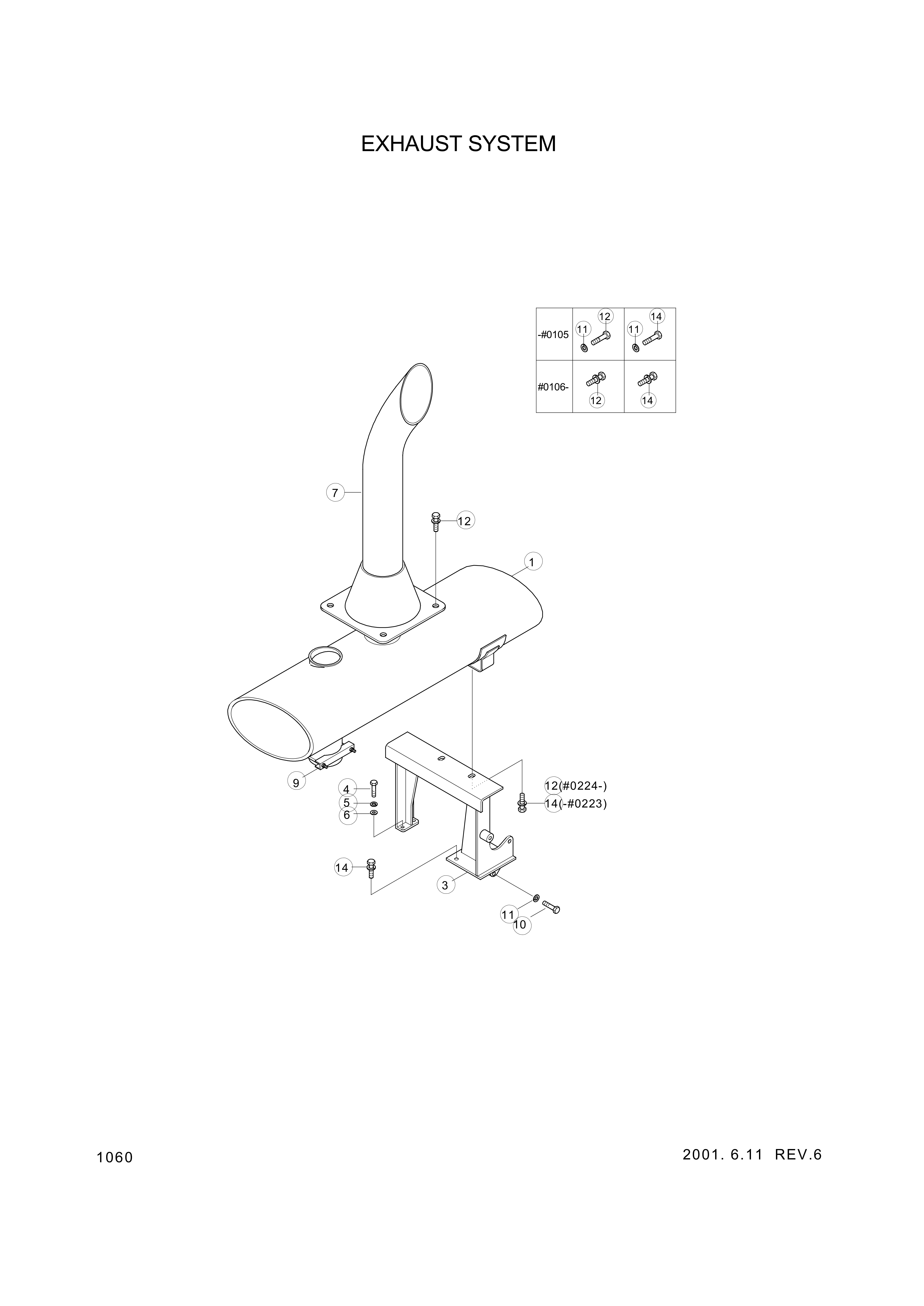 drawing for Hyundai Construction Equipment 14L3-01892 - BRACKET (figure 4)