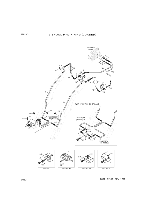 drawing for Hyundai Construction Equipment P930-066010 - HOSE ASSY-ORFS&THD (figure 3)