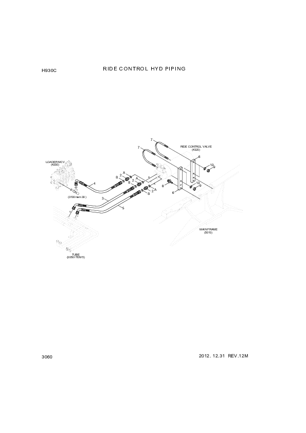 drawing for Hyundai Construction Equipment P930-086010 - HOSE ASSY-ORFS&THD (figure 5)