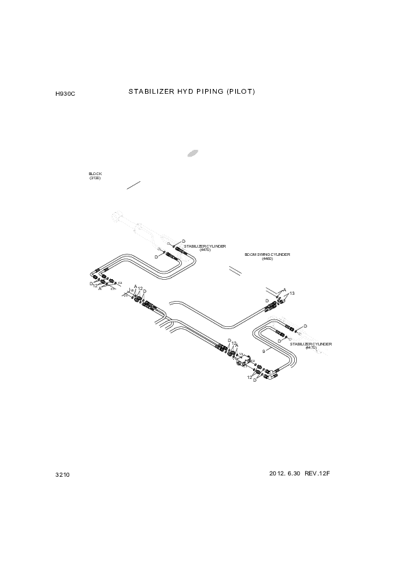 drawing for Hyundai Construction Equipment P933-066017 - HOSE ASSY-ORFS&THD (figure 4)