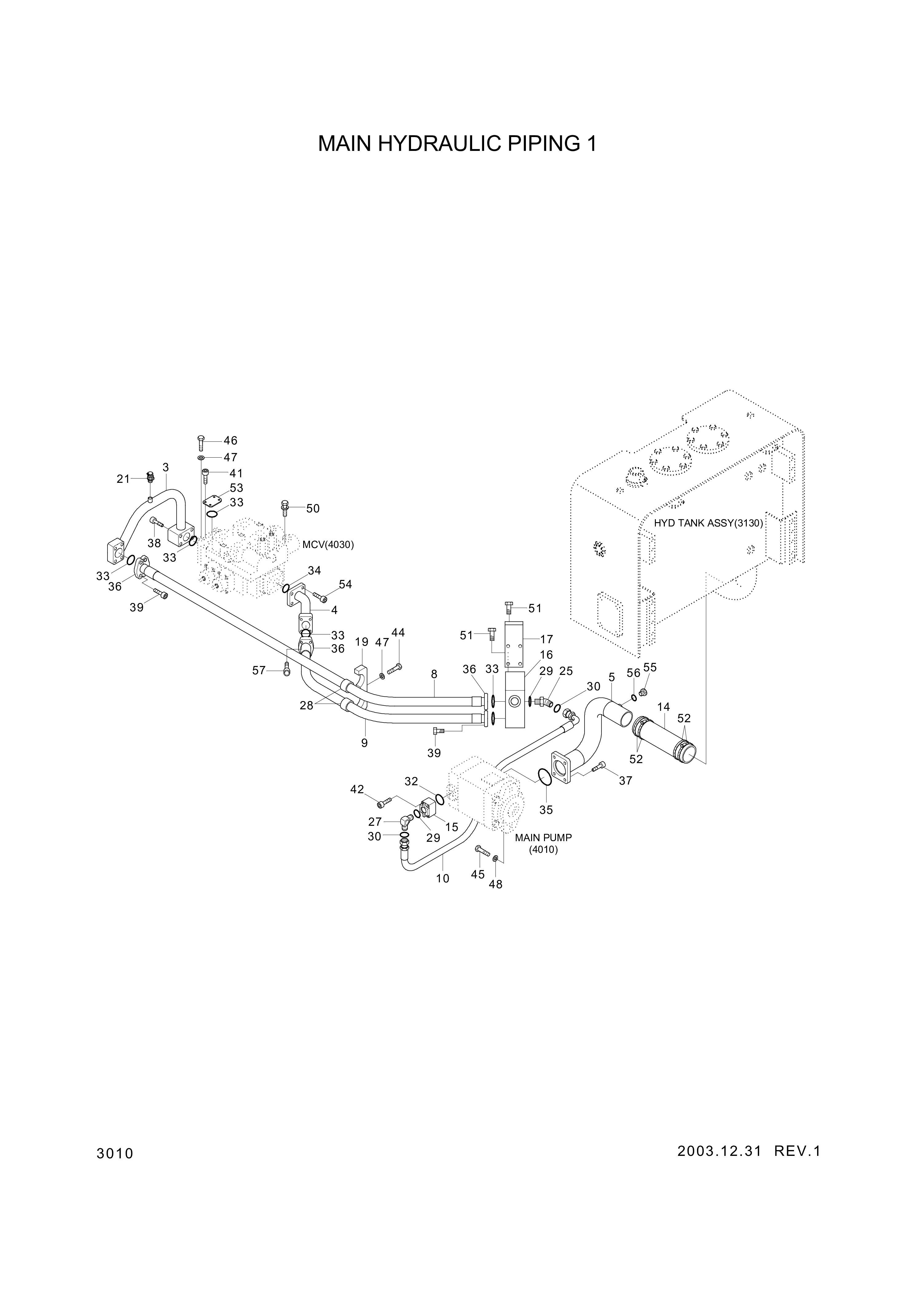 drawing for Hyundai Construction Equipment 34L1-02660 - CLAMP-PIPE (figure 3)