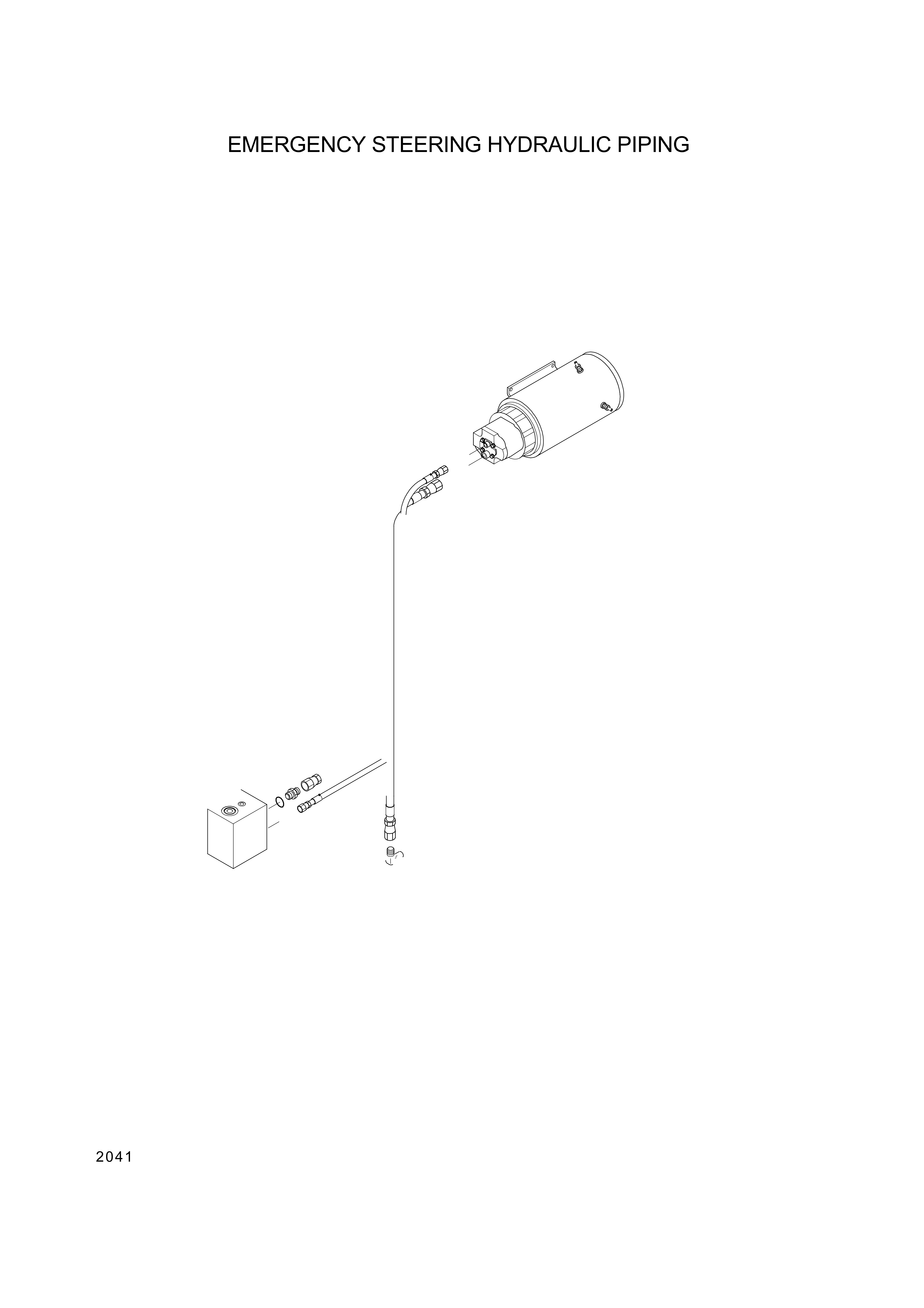 drawing for Hyundai Construction Equipment P620-124016 - HOSE ASSY-THD (figure 1)
