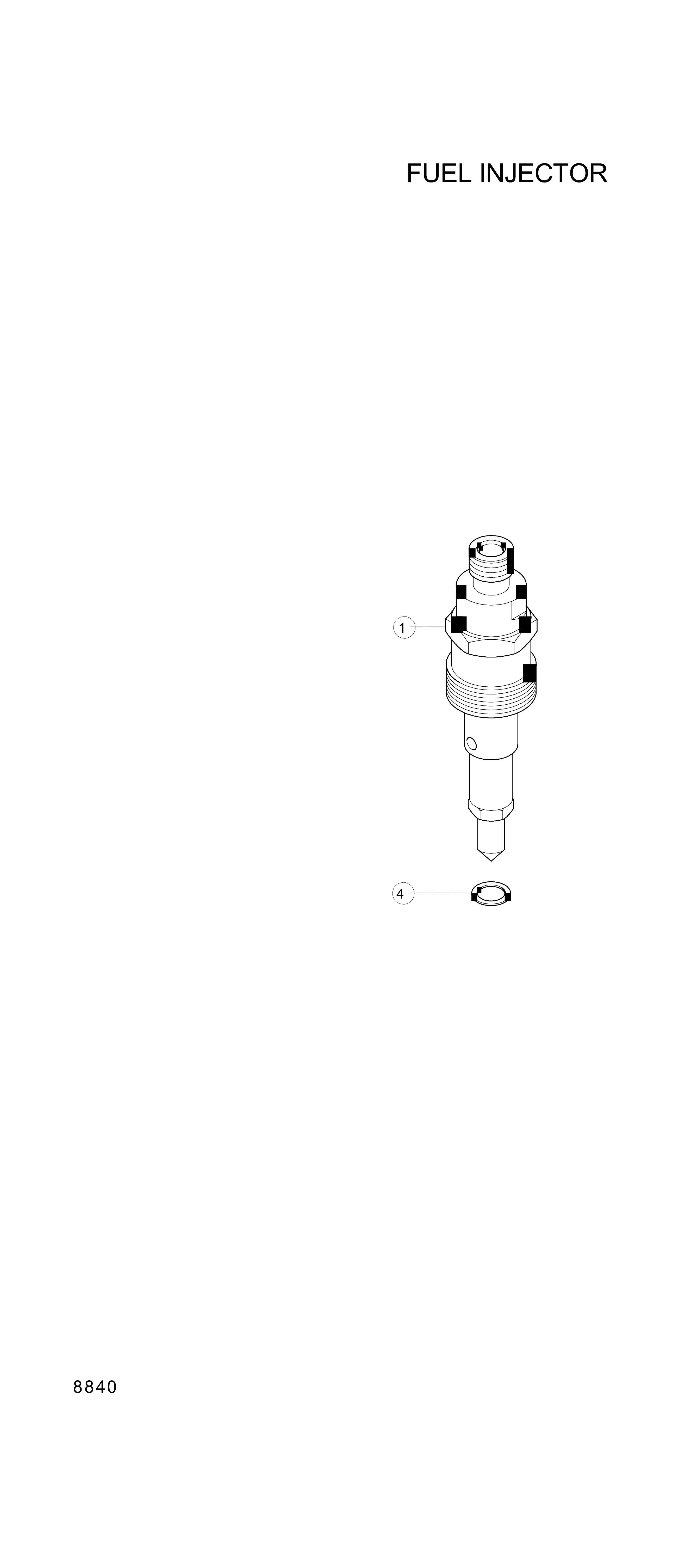drawing for Hyundai Construction Equipment YUBP-06229 - INJECTOR (figure 3)