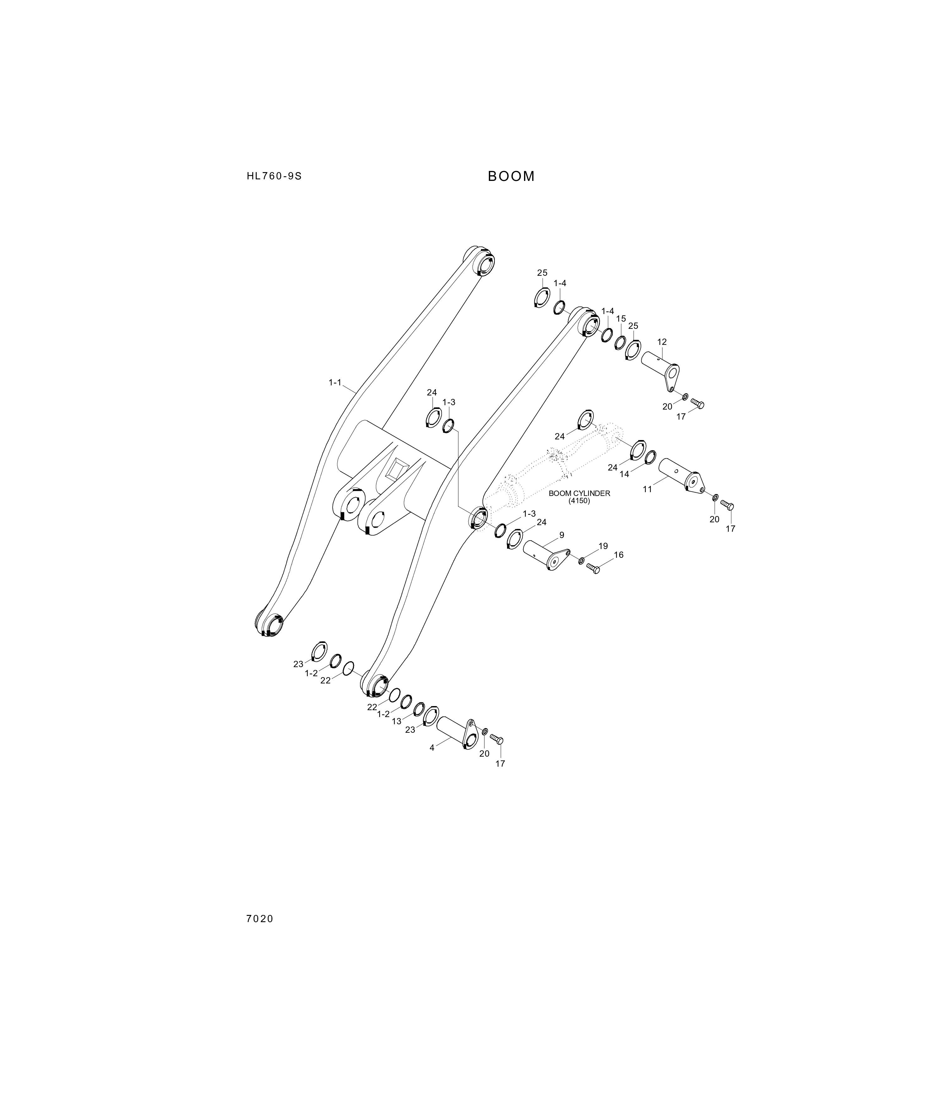 drawing for Hyundai Construction Equipment 61LC-10110 - BUSHING-PIN (figure 2)