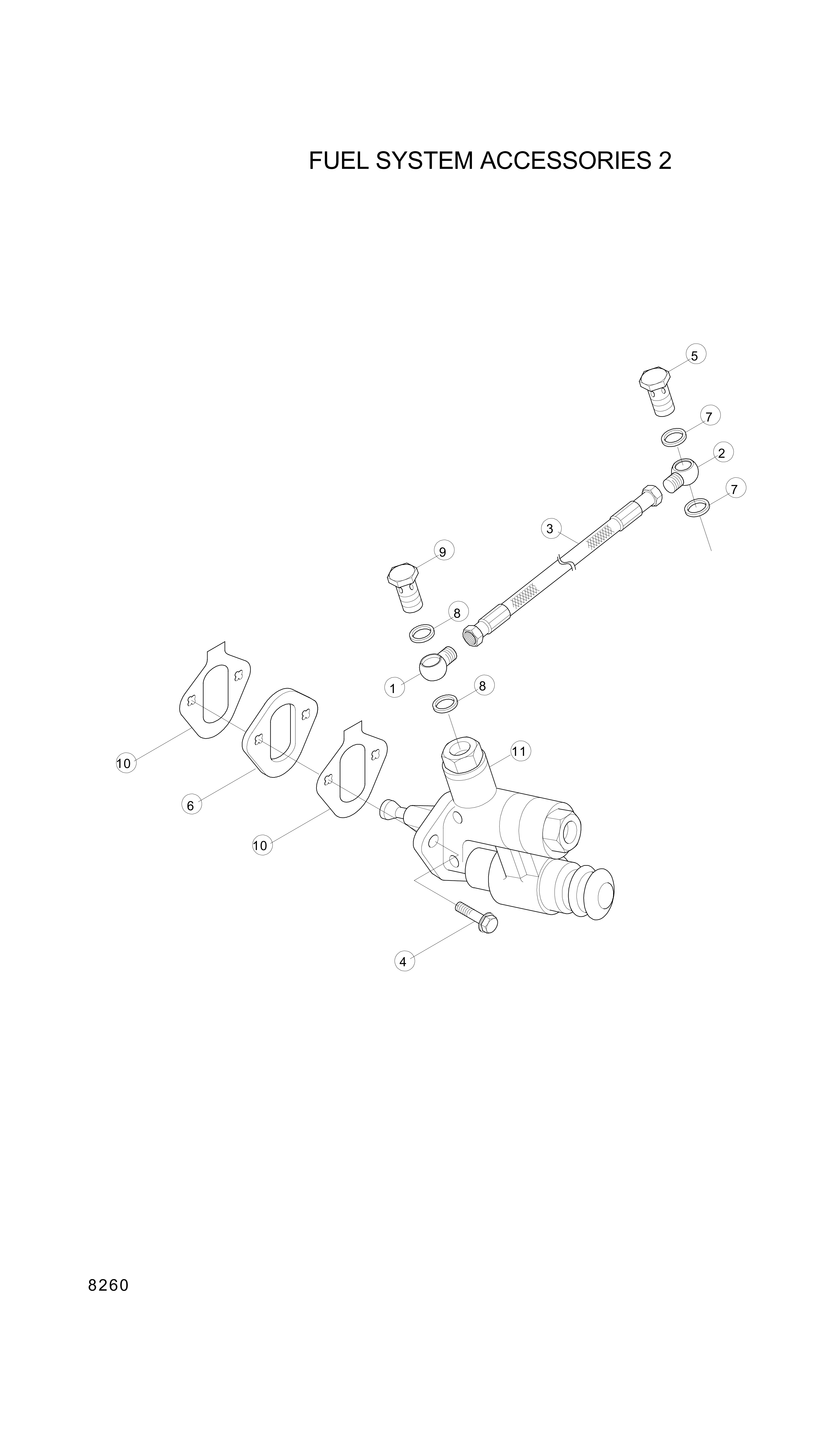 drawing for Hyundai Construction Equipment YUBP-05035 - CONNECTOR-BANJO (figure 2)