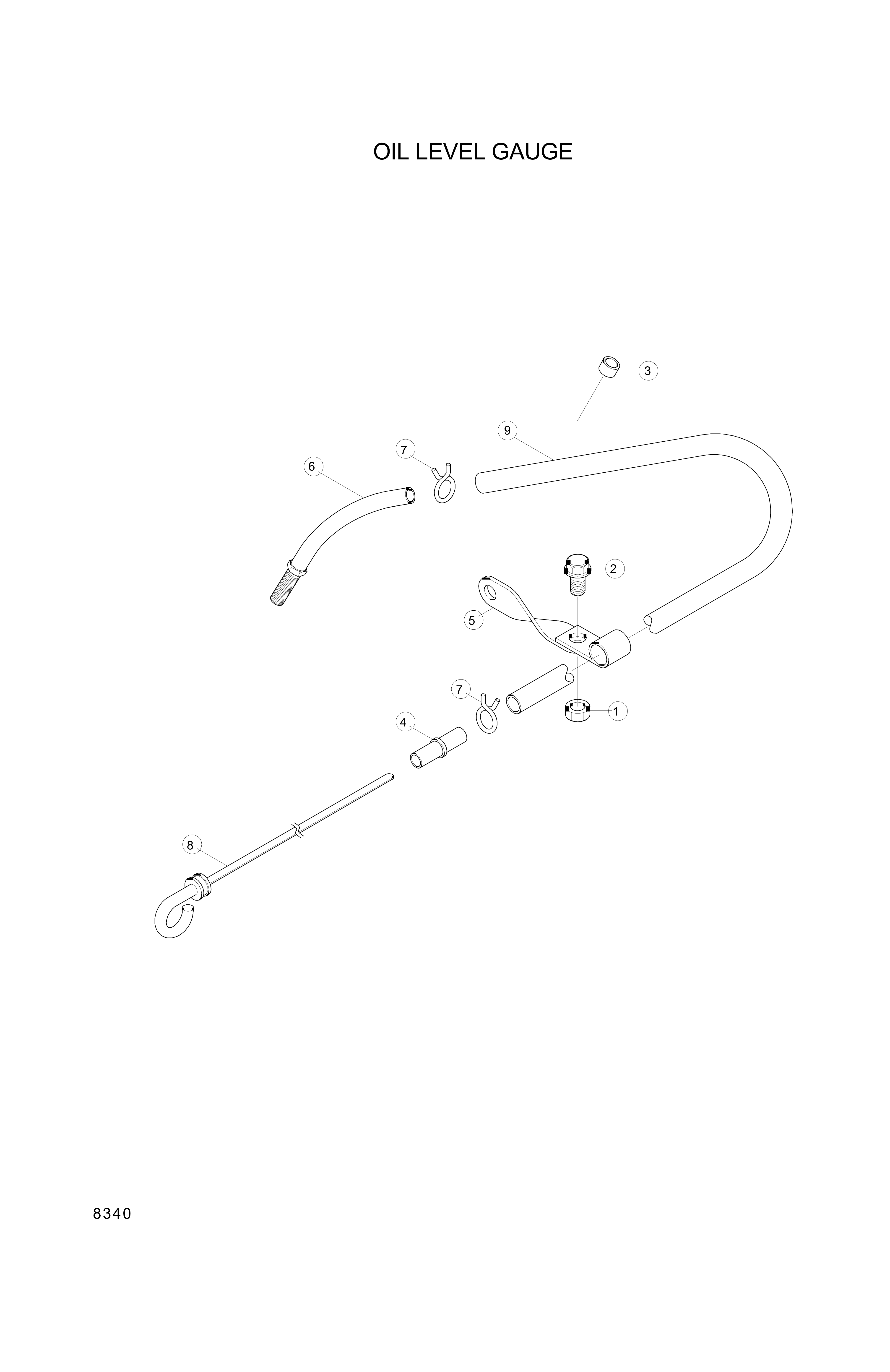 drawing for Hyundai Construction Equipment YUBP-07201 - BRACE-TUBE (figure 2)