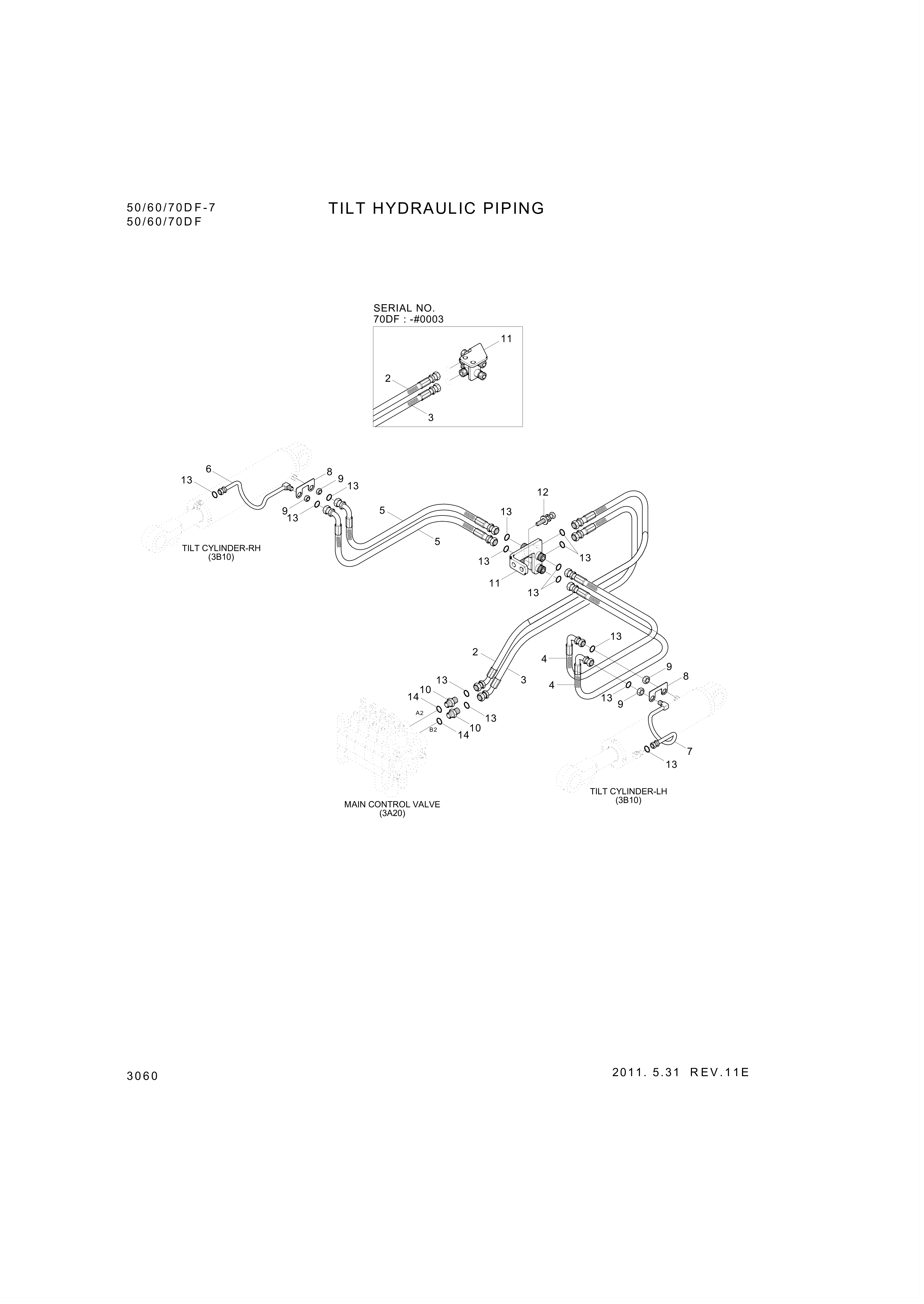 drawing for Hyundai Construction Equipment P930-084014 - HOSE ASSY-ORFS&THD (figure 5)