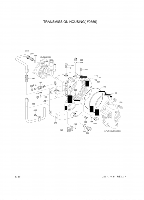 drawing for Hyundai Construction Equipment ZGAQ-00948 - HOUSING (figure 3)