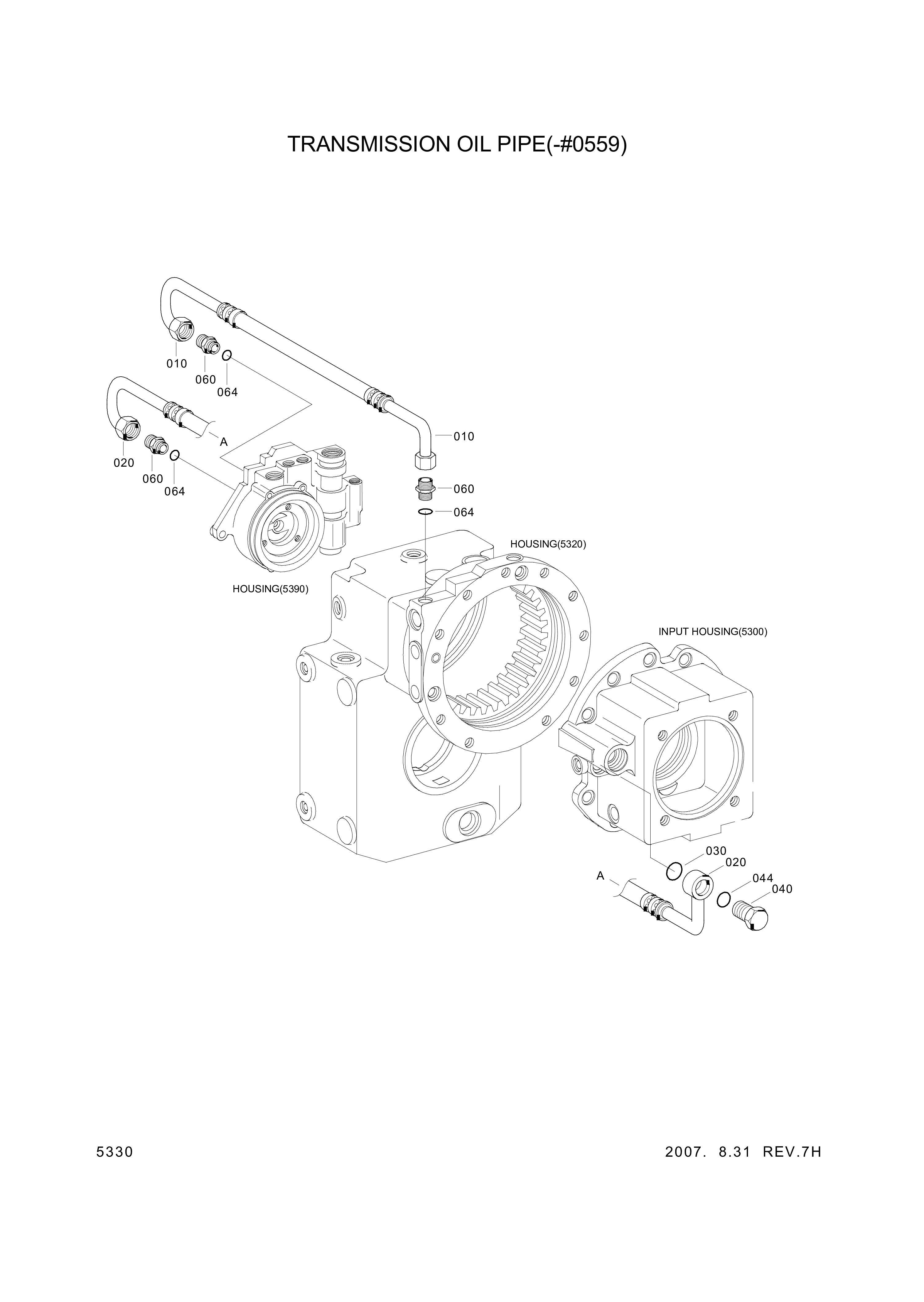 drawing for Hyundai Construction Equipment ZGAQ-00967 - PIPE-HOSE (figure 3)