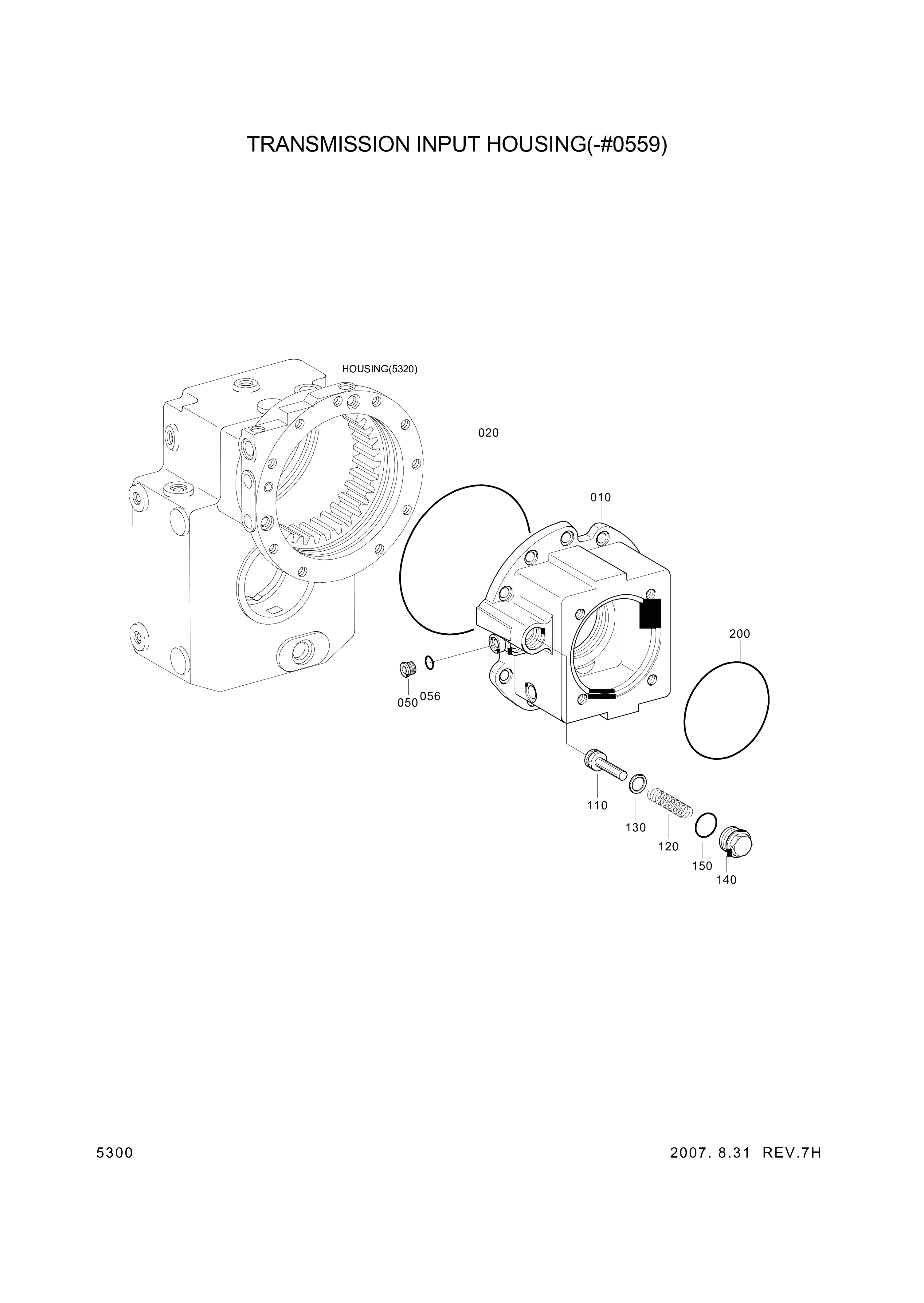 drawing for Hyundai Construction Equipment ZGAQ-00927 - HOUSING-INPUT (figure 3)