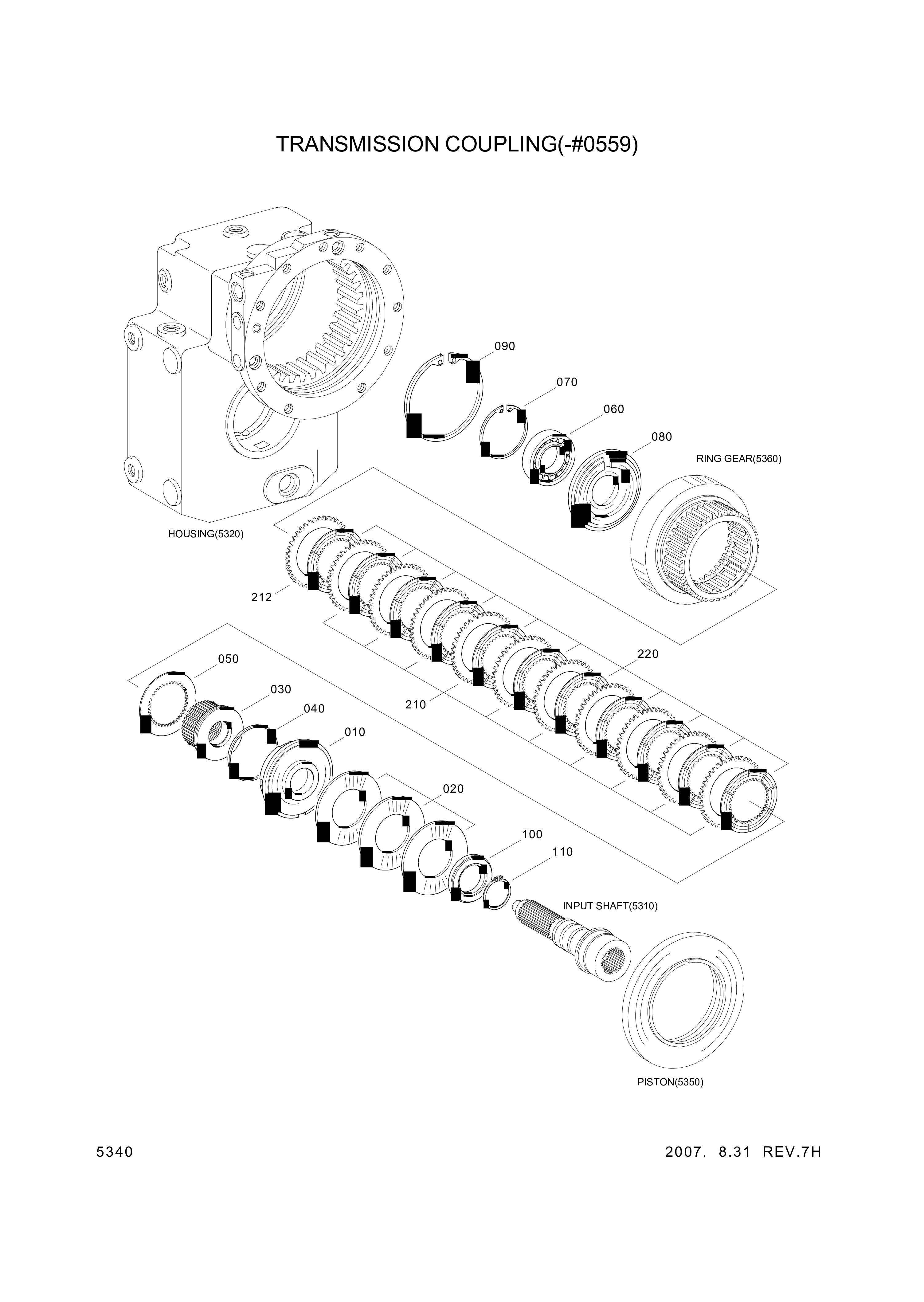 drawing for Hyundai Construction Equipment 0750116109 - BALL BEARING (figure 5)