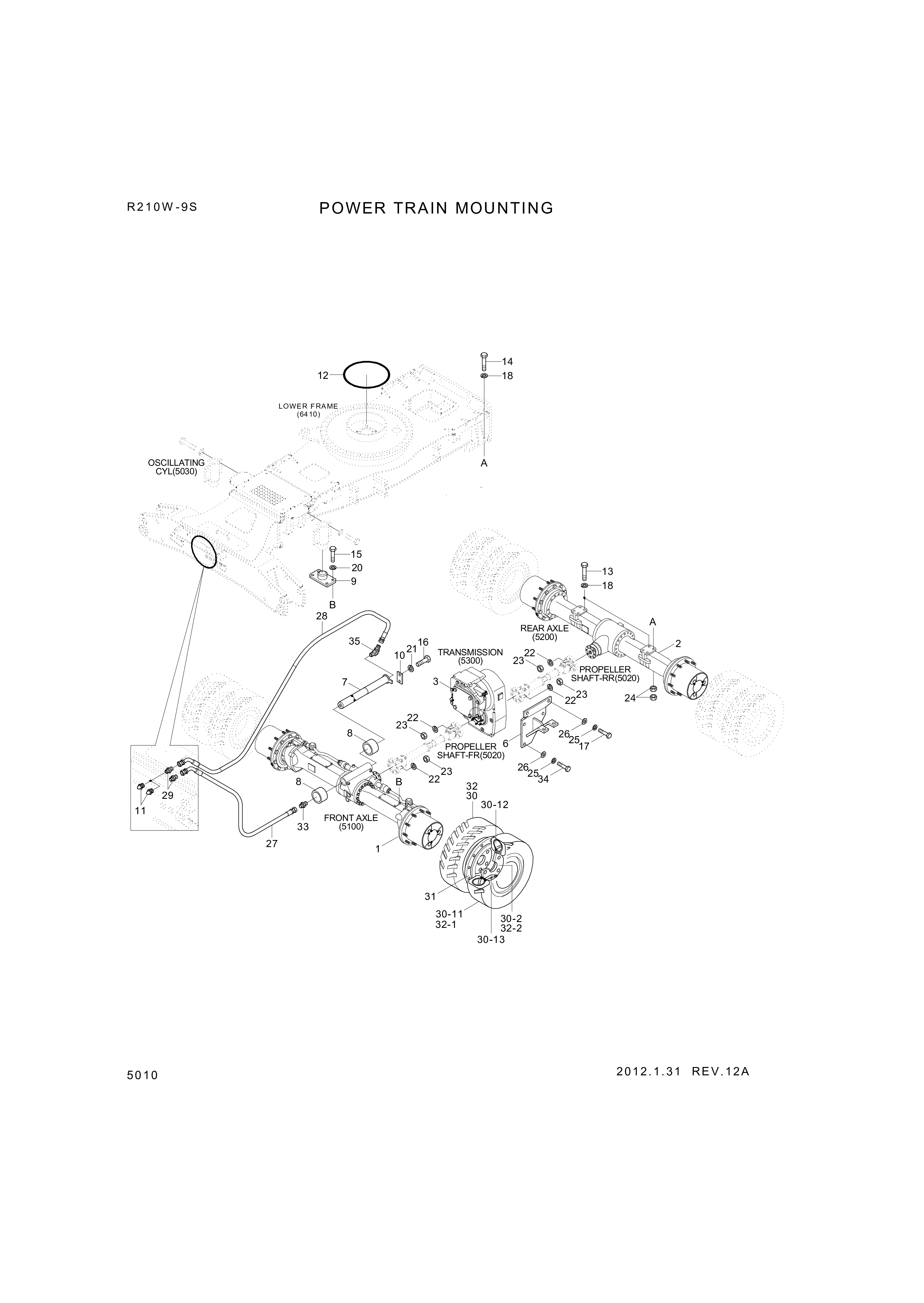 drawing for Hyundai Construction Equipment 81N6-40151GG - SUPPORT (figure 3)