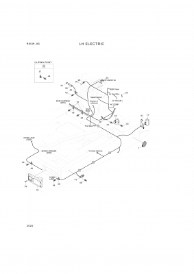 Technical drawing of Hyundai Construction Equipment S141-030156 BOLT-FLAT with dimensions and layout (figure 5)