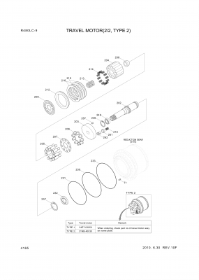 Technical drawing of Hyundai Construction Equipment XKAH-01357 PIVOT-SWASH with dimensions and layout (figure 3)