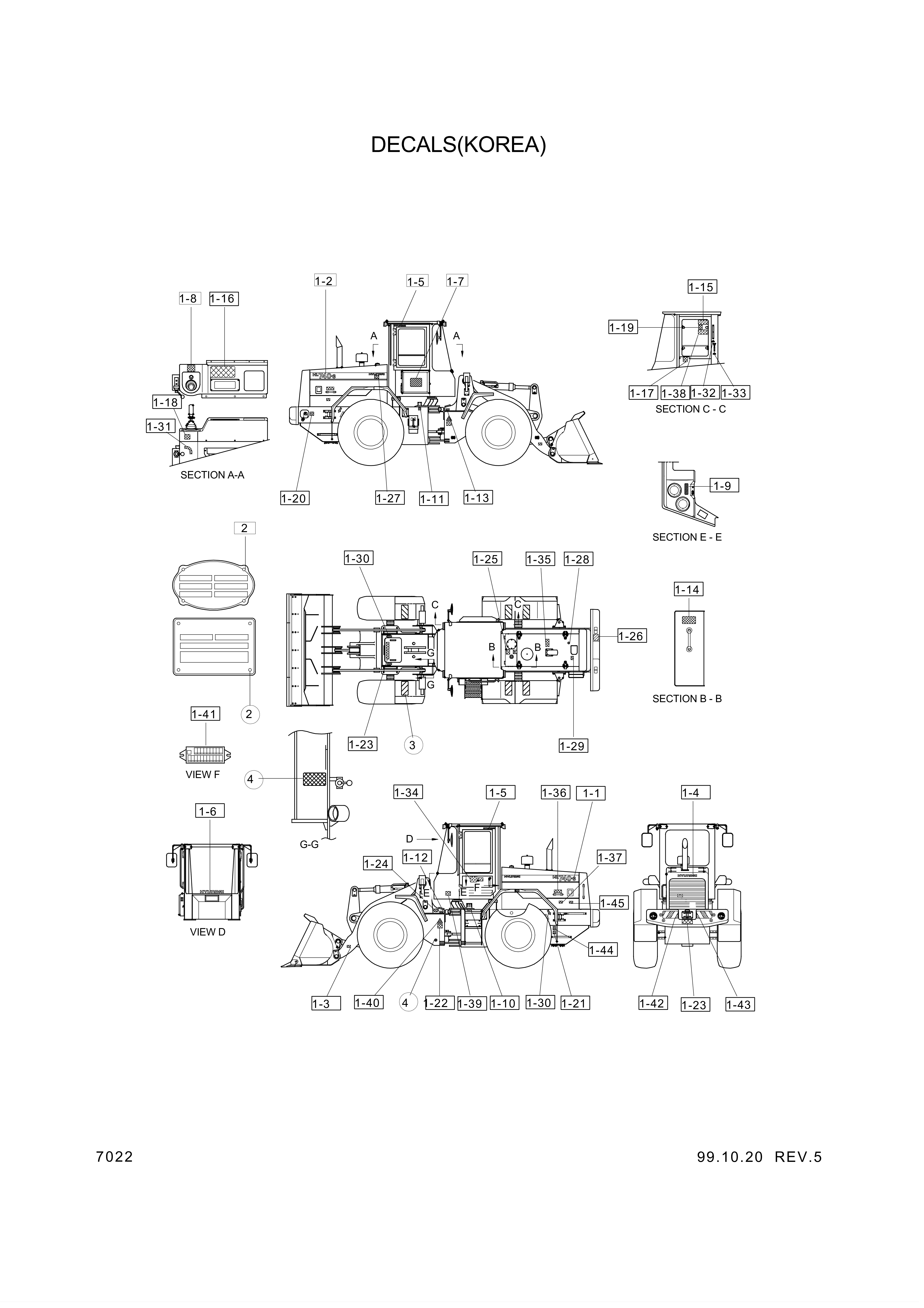 drawing for Hyundai Construction Equipment 94L1-00660 - DECAL-SHUTOFF VALVE (figure 4)