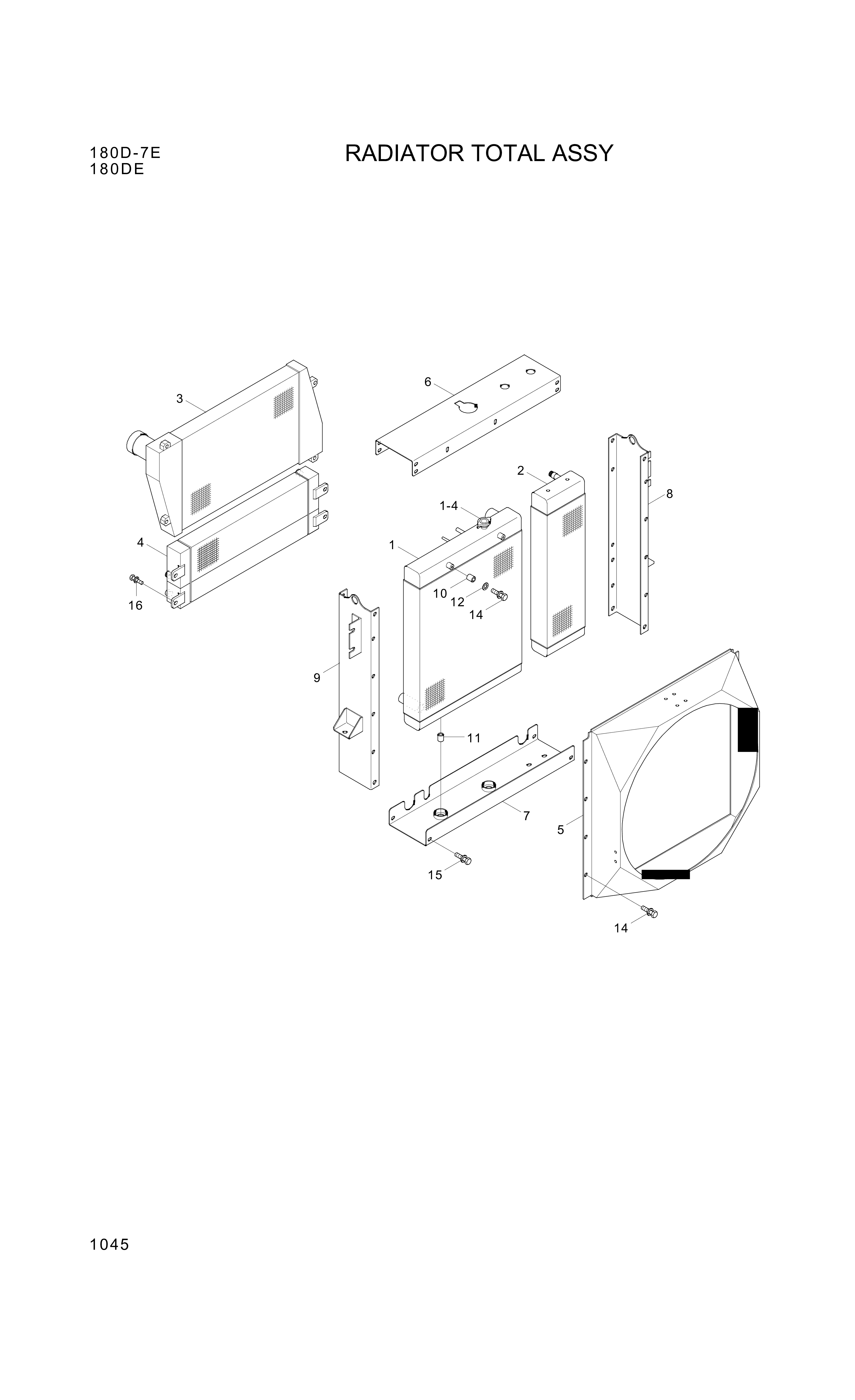 drawing for Hyundai Construction Equipment 45904740 - Upper Rubber (figure 2)