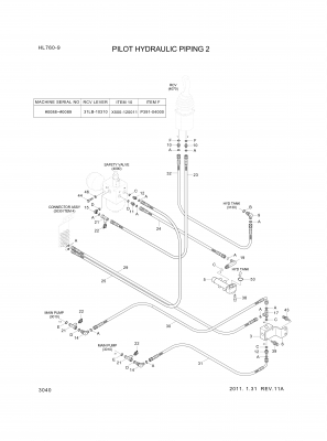 drawing for Hyundai Construction Equipment P930-066016 - HOSE ASSY-ORFS&THD (figure 5)