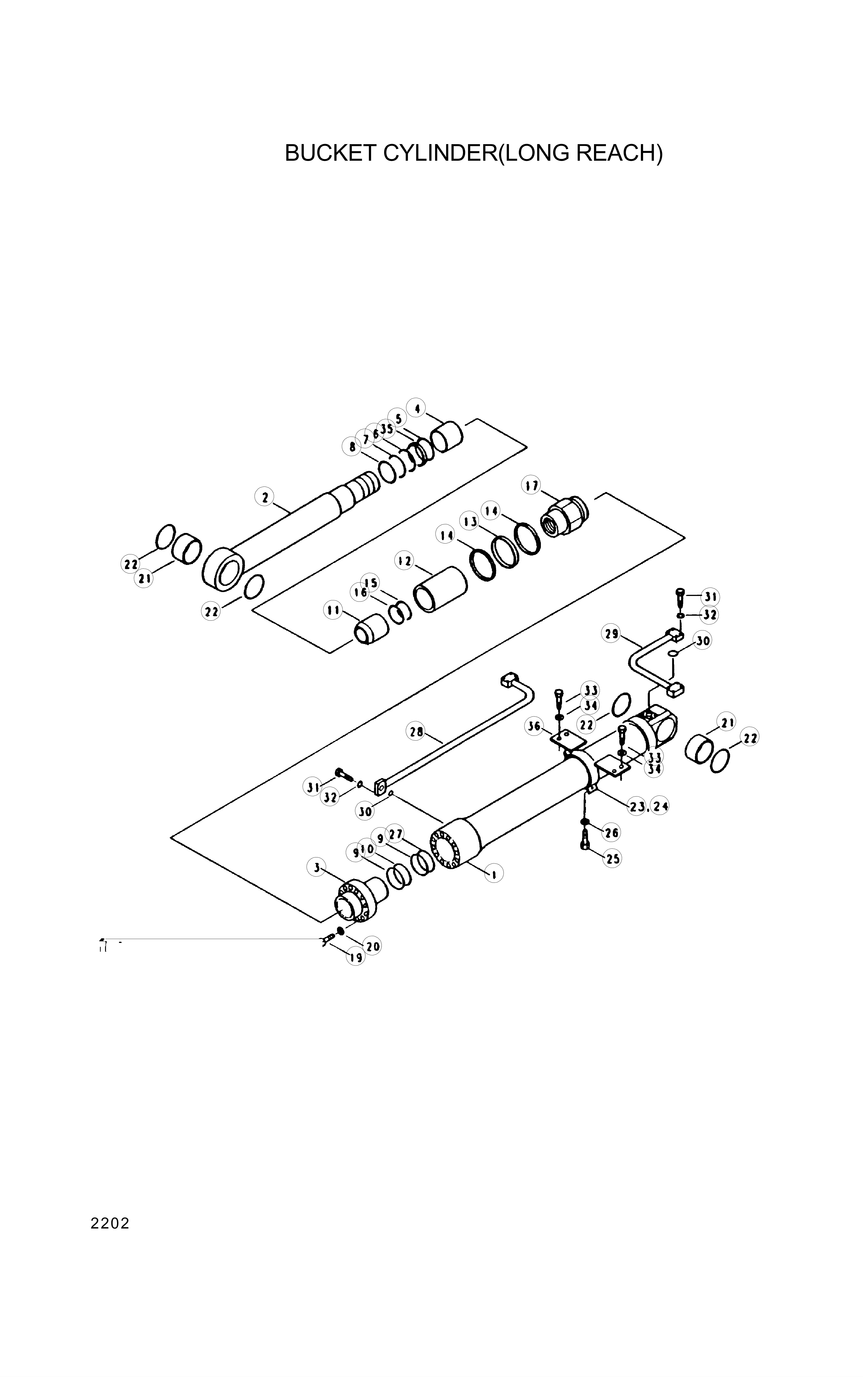 drawing for Hyundai Construction Equipment 31Y1-02750 - TUBE ASSY-CYL (figure 5)