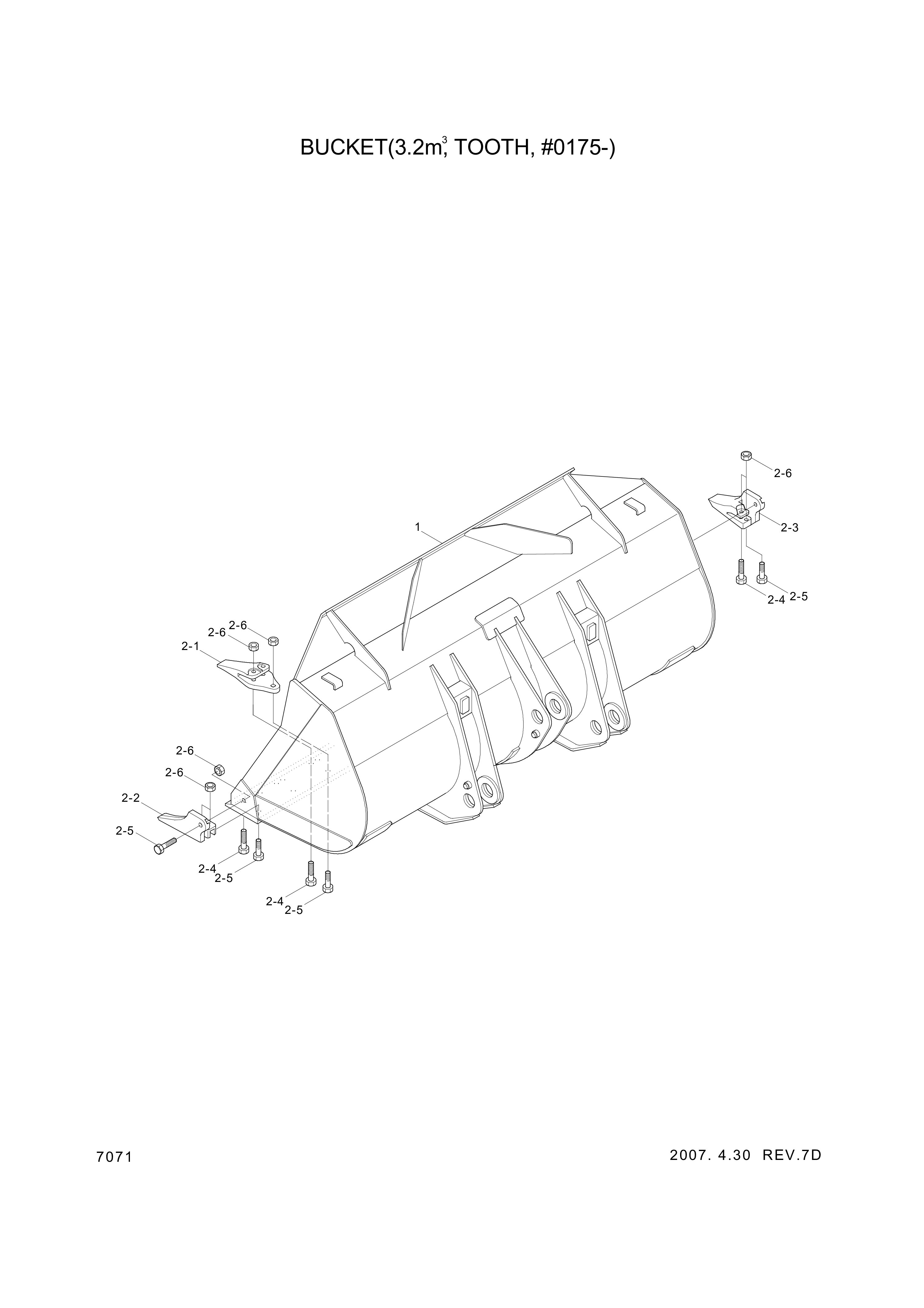 drawing for Hyundai Construction Equipment 61LB-00950BG - TOOTH KIT (figure 5)