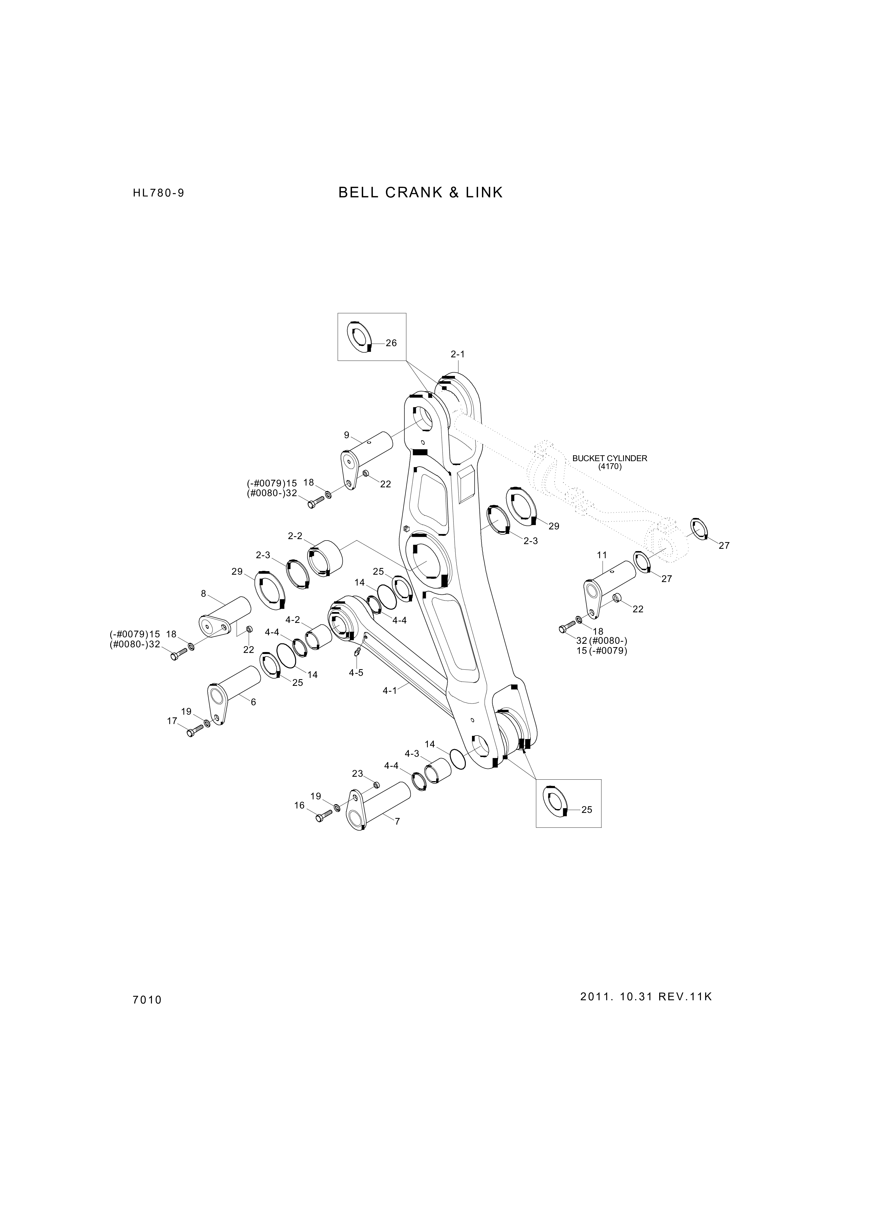 drawing for Hyundai Construction Equipment X112-802125 - BUSHING-PIN (figure 2)