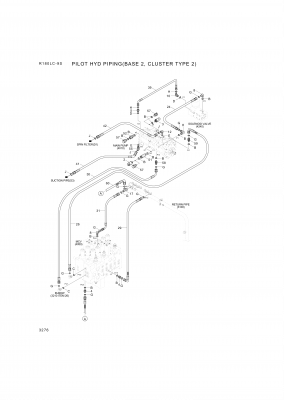 drawing for Hyundai Construction Equipment X420-042027 - HOSE ASSY-SYNF&ORFS (figure 3)