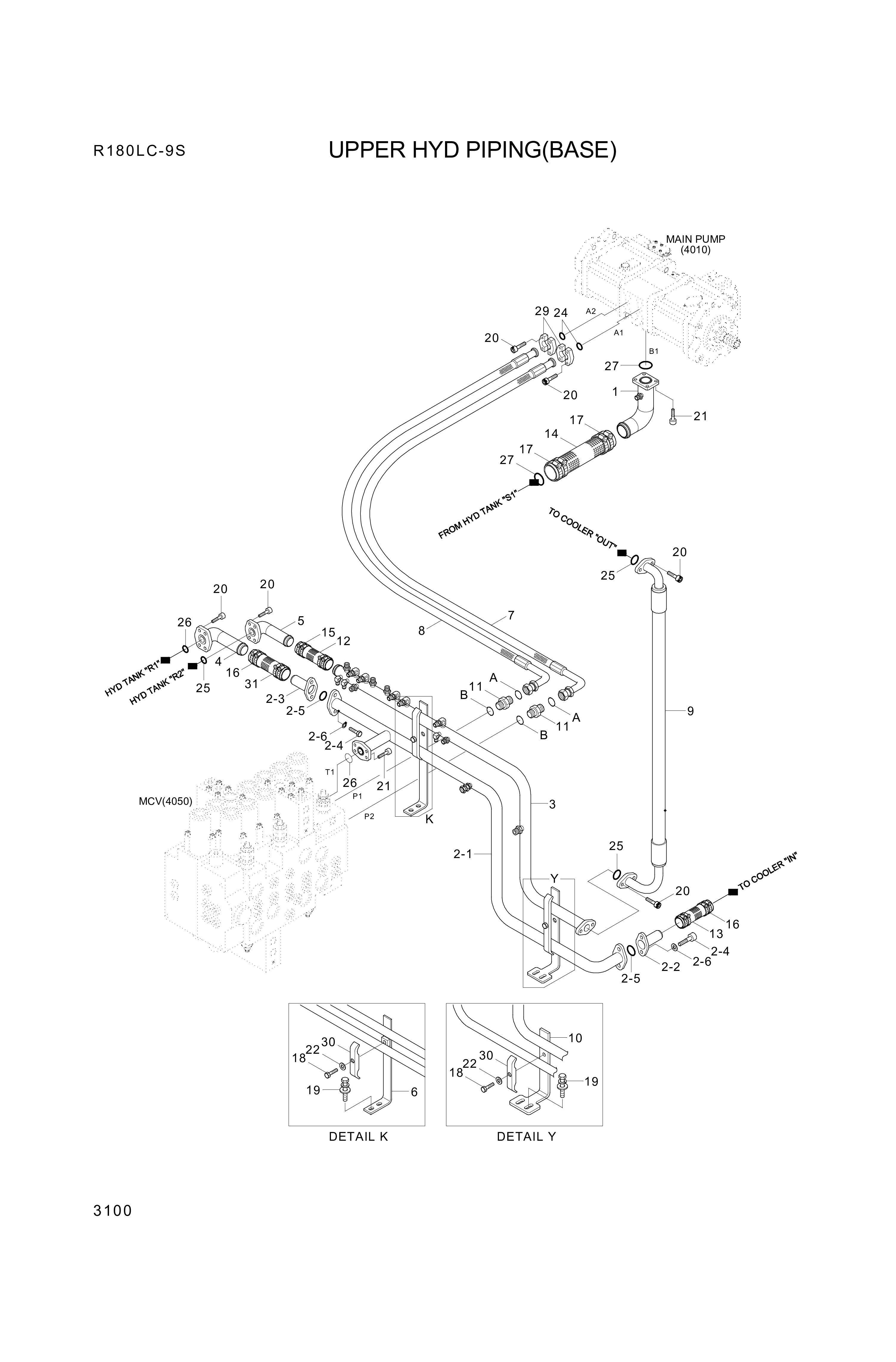 drawing for Hyundai Construction Equipment P993-128420 - HOSE ASSY-ORFS&FLG (figure 2)